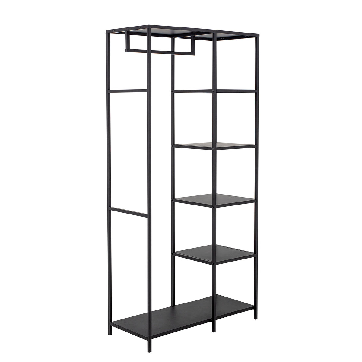 Valde Clothes Rack, Black, Metal in Schwarz präsentiert im Onlineshop von KAQTU Design AG. Garderobe ist von Bloomingville