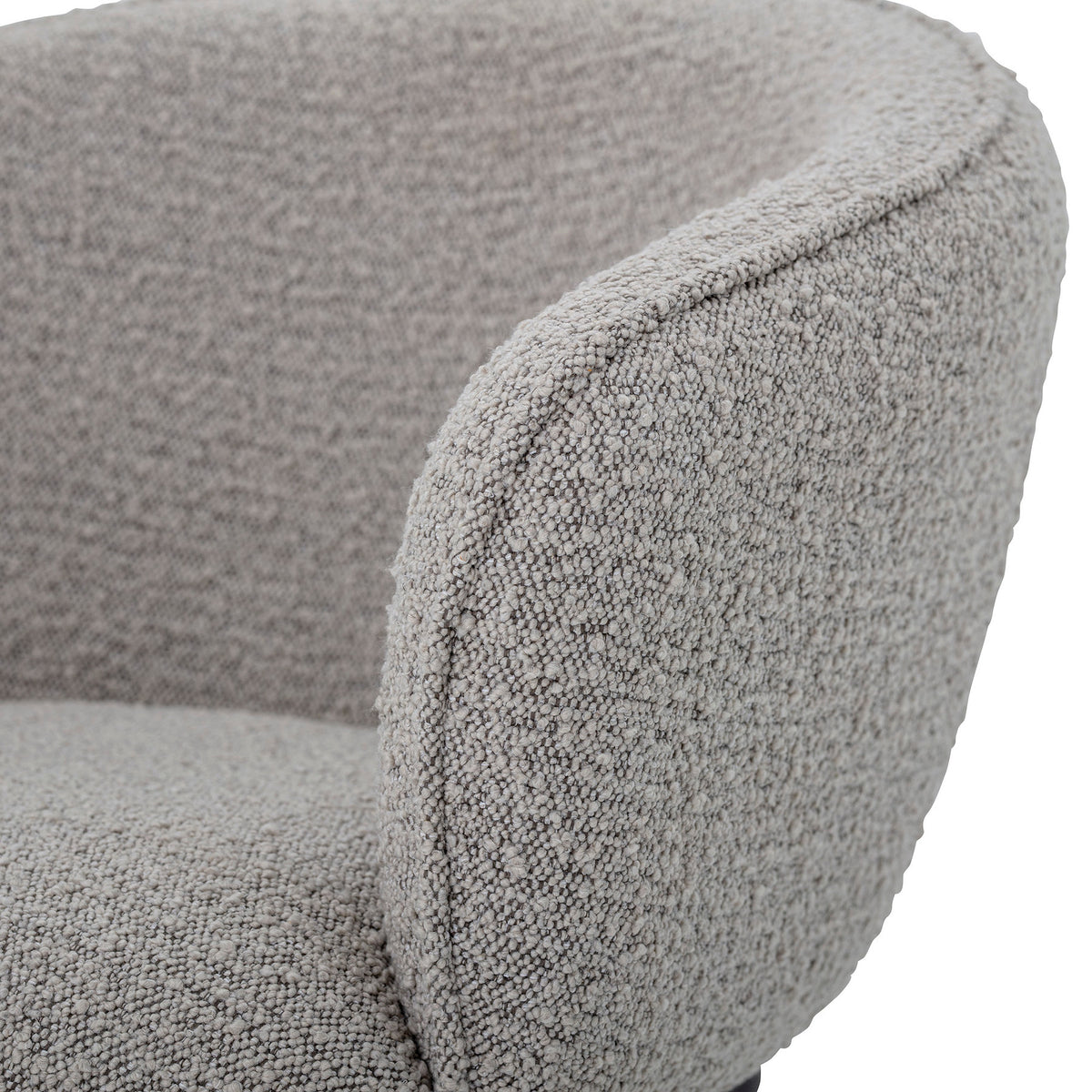 Cortone Esszimmerstuhl, Grau, Polyester in Grau präsentiert im Onlineshop von KAQTU Design AG. Stuhl mit Armlehne ist von Bloomingville