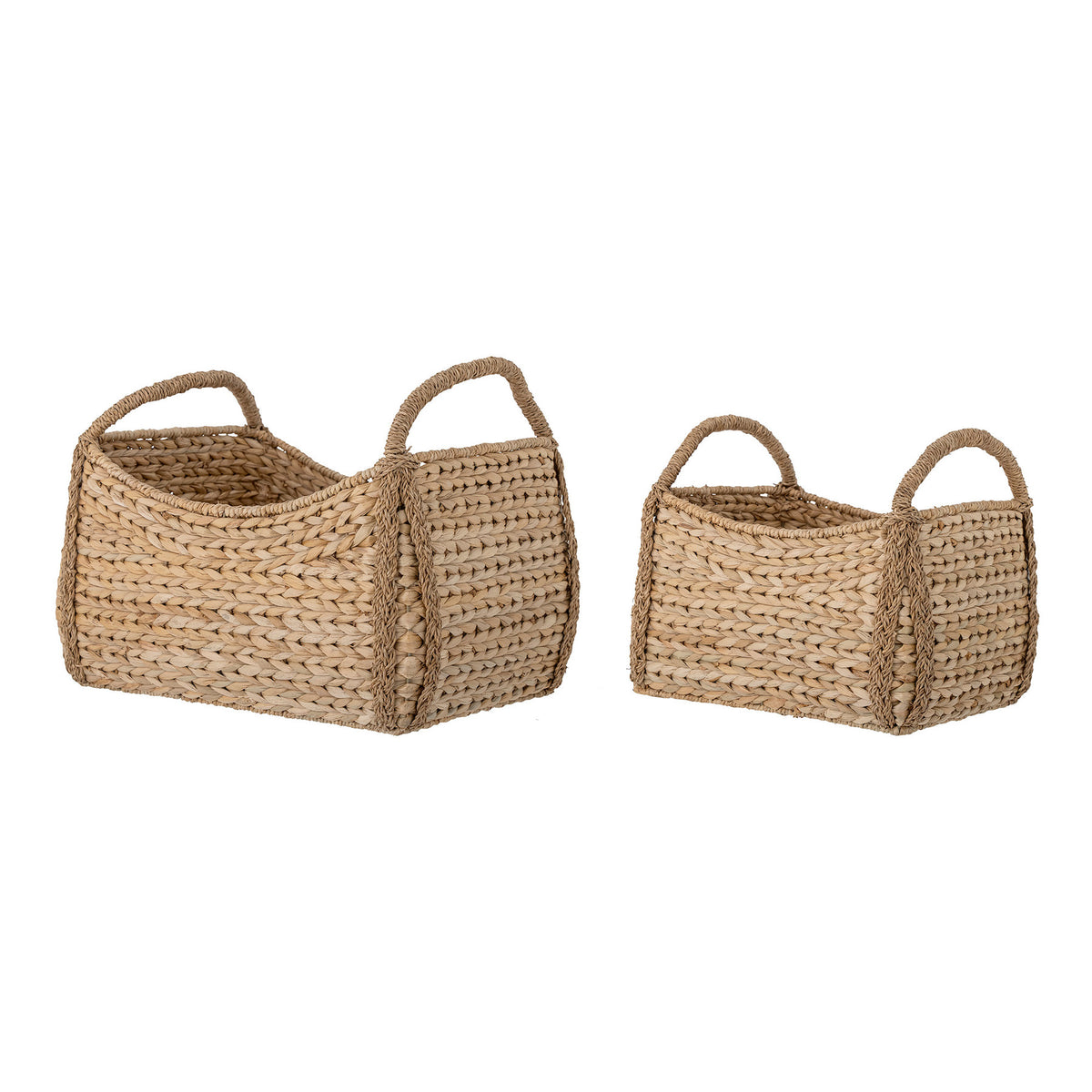 Selma Basket, Natur, Bankuan Grass in Natur präsentiert im Onlineshop von KAQTU Design AG. Aufbewährungskörbe ist von Bloomingville