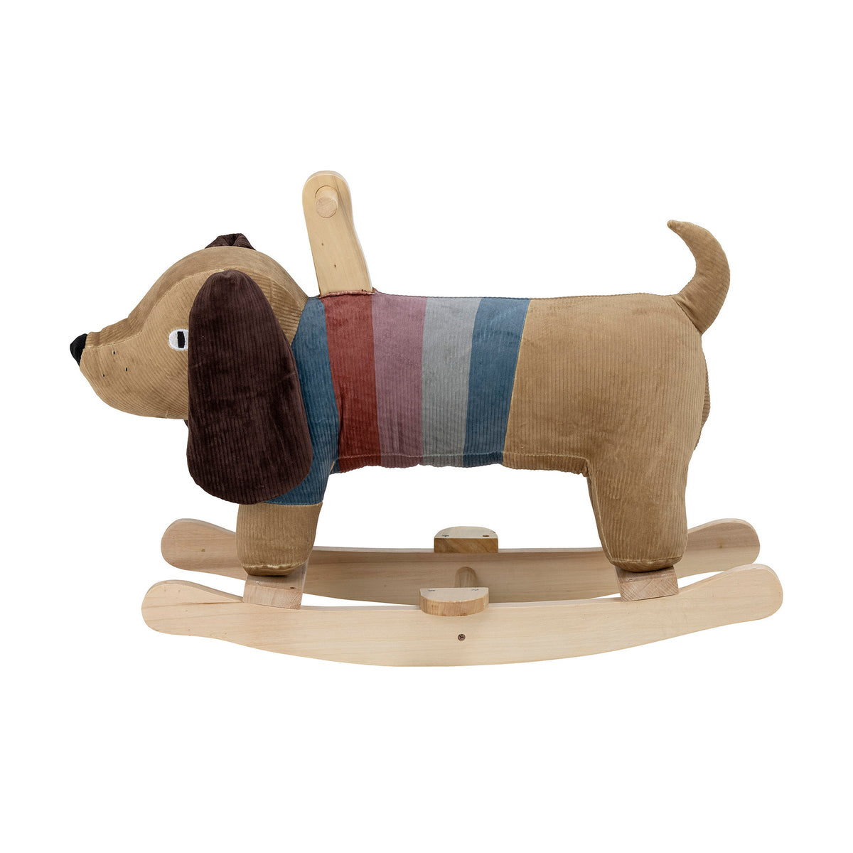 Charlie Rocking Toy, Dog, Braun, Polyester in Brown präsentiert im Onlineshop von KAQTU Design AG. Objekte Kids ist von Bloomingville Mini