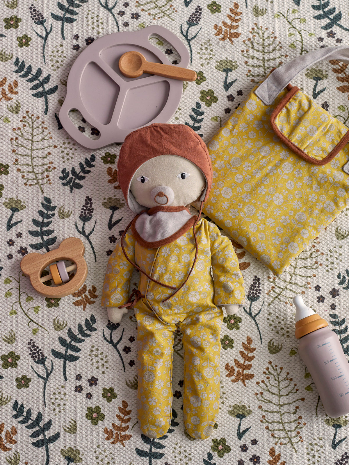 Riina Spielset, Grau, FSC® 100%, Beech in Grey präsentiert im Onlineshop von KAQTU Design AG. Spiele Kids ist von Bloomingville Mini
