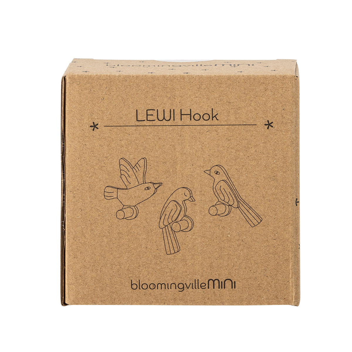 Lewi Haken, Braun, FSC®100%, MDF in Brown präsentiert im Onlineshop von KAQTU Design AG. Kleiderhaken ist von Bloomingville Mini
