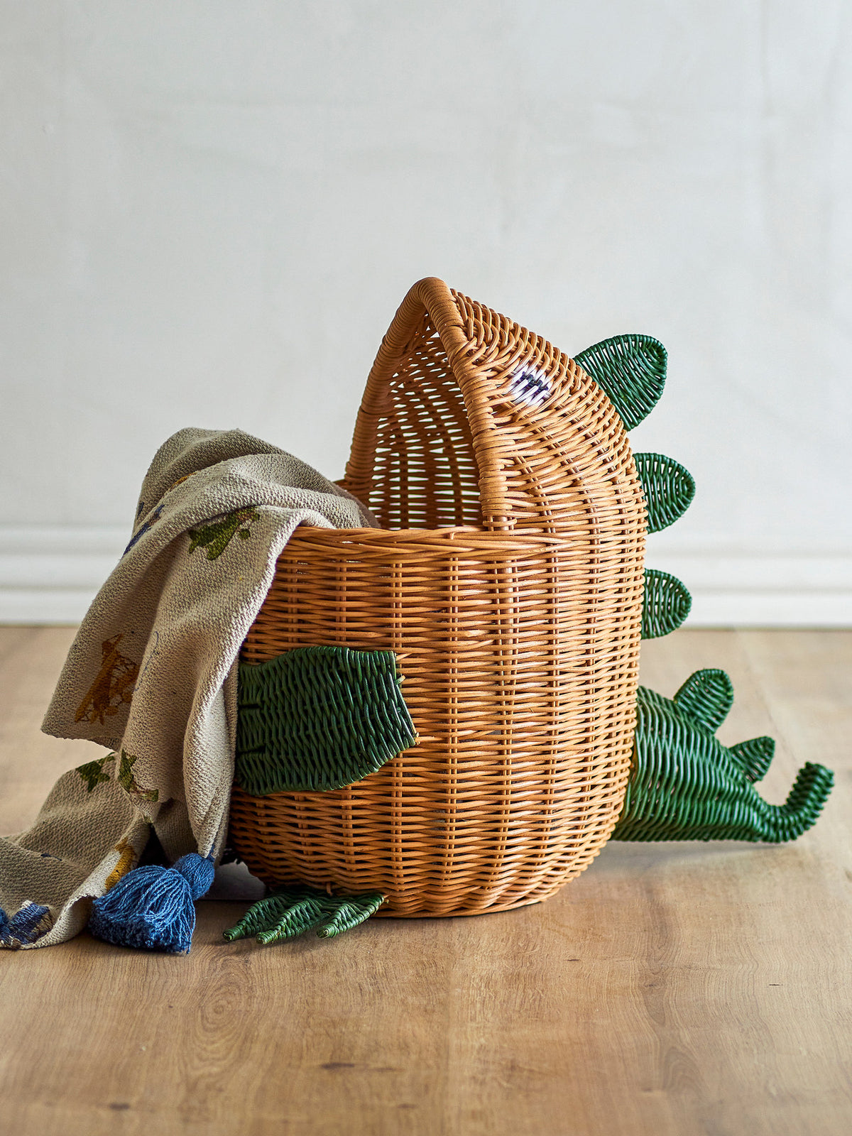 Eddi Korb, Natur, Rattan in Nature präsentiert im Onlineshop von KAQTU Design AG. Aufbewährungskörbe ist von Bloomingville Mini