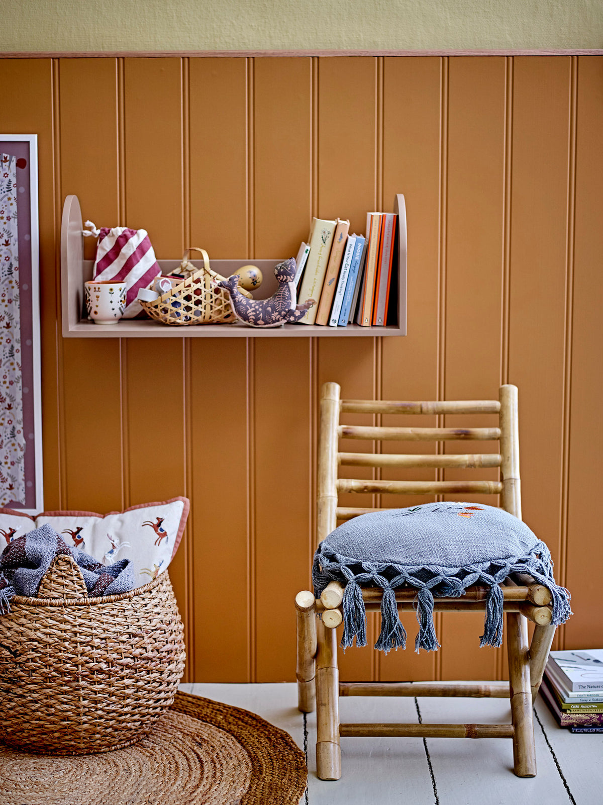 Mosse Stuhl, Natur, Bambus in Nature präsentiert im Onlineshop von KAQTU Design AG. Stuhl ist von Bloomingville Mini