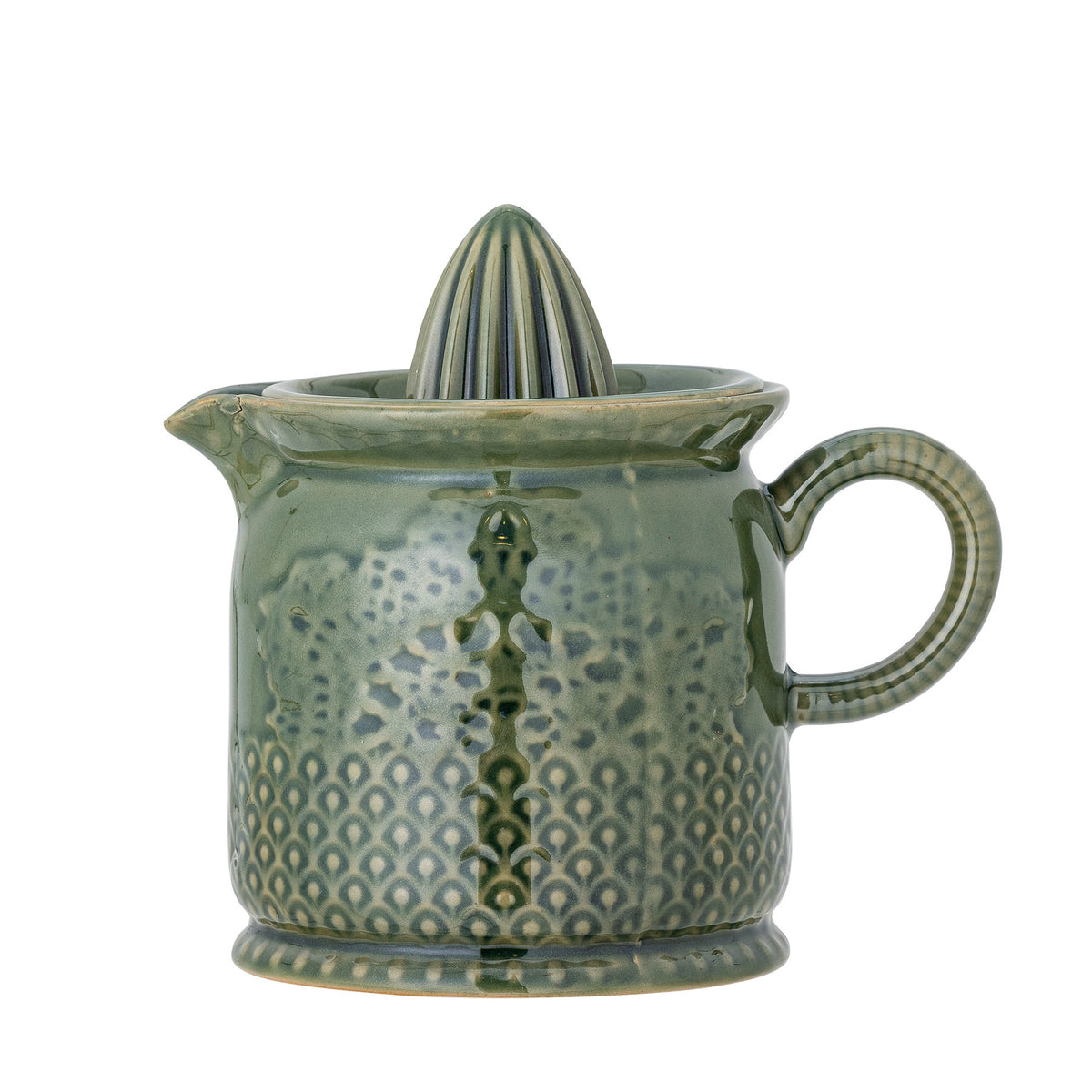 Liselu Zitronensaftpresse, Grün, Steingut in Green präsentiert im Onlineshop von KAQTU Design AG. Zitronenpresse ist von Creative Collection