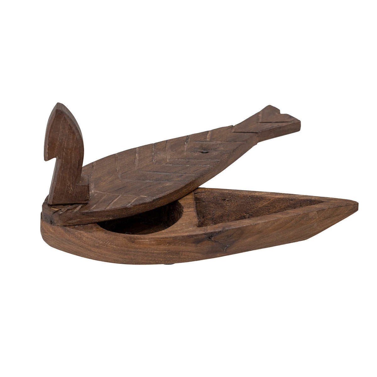 Hamida Box mit Deckel, Braun, Recyceltes Holz in Brown präsentiert im Onlineshop von KAQTU Design AG. Aufbewahrungsbox ist von Creative Collection