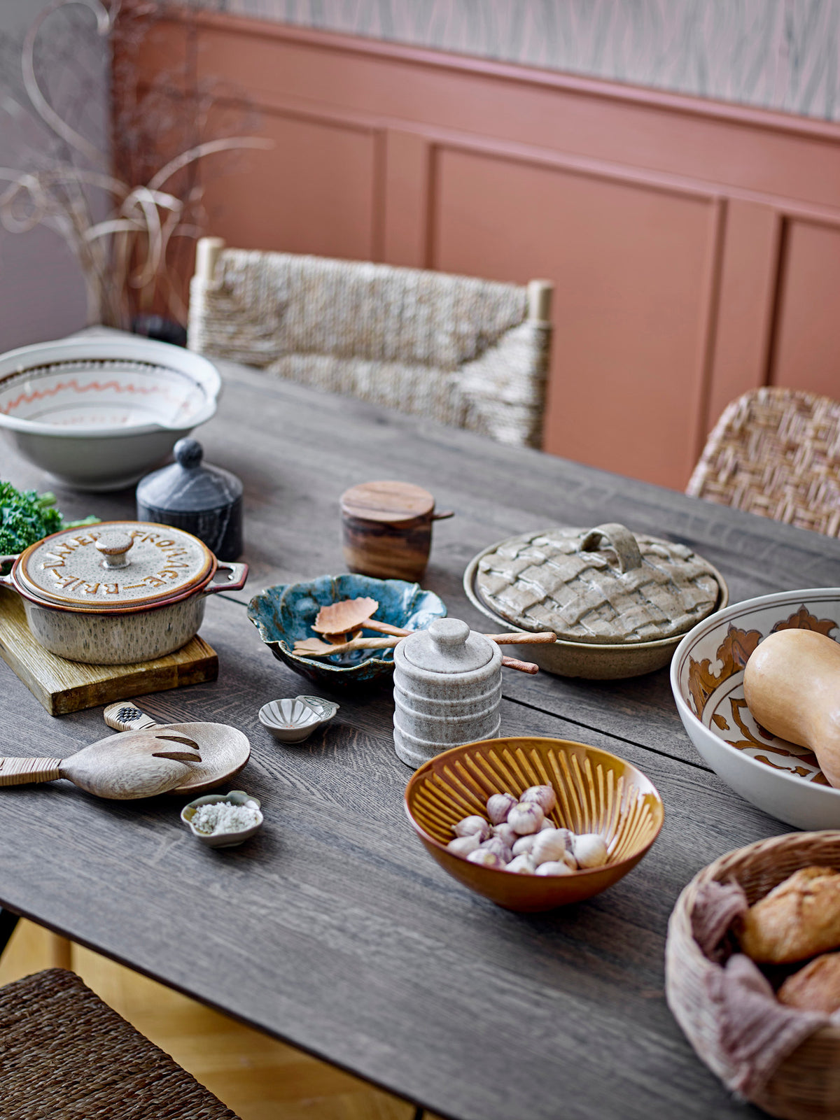 Maldon Esstisch, Braun, Eiche in Brown präsentiert im Onlineshop von KAQTU Design AG. Esstisch ist von Bloomingville