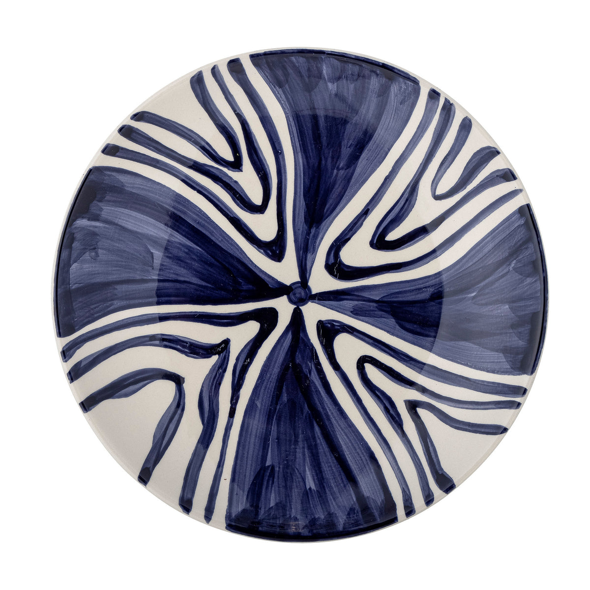Shama Teller, Blue, Steingut in Blue präsentiert im Onlineshop von KAQTU Design AG. Teller ist von Bloomingville