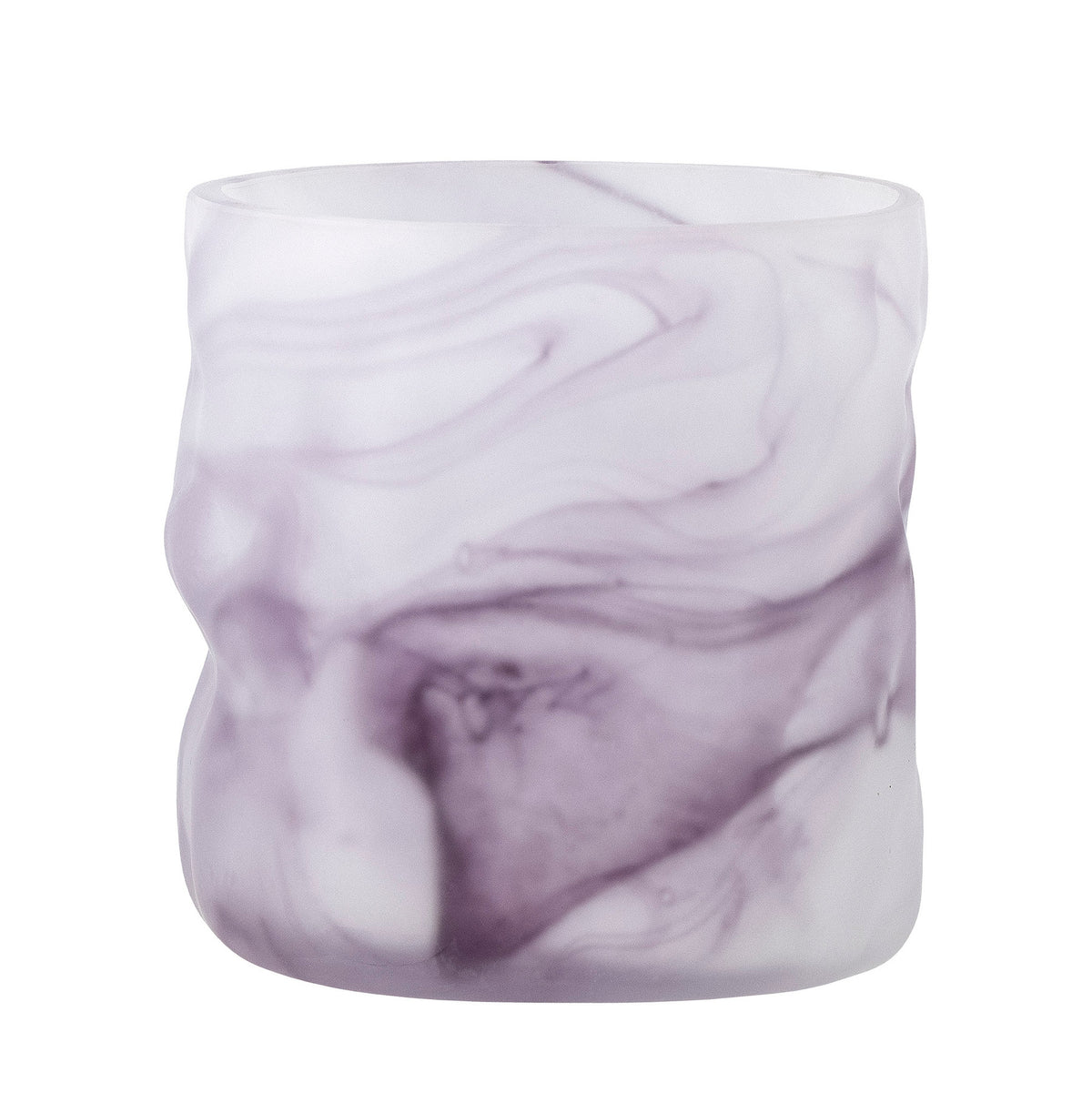 Moore Teelichthalter, Violett, Glas in Lila präsentiert im Onlineshop von KAQTU Design AG. Teelichthalter ist von Bloomingville