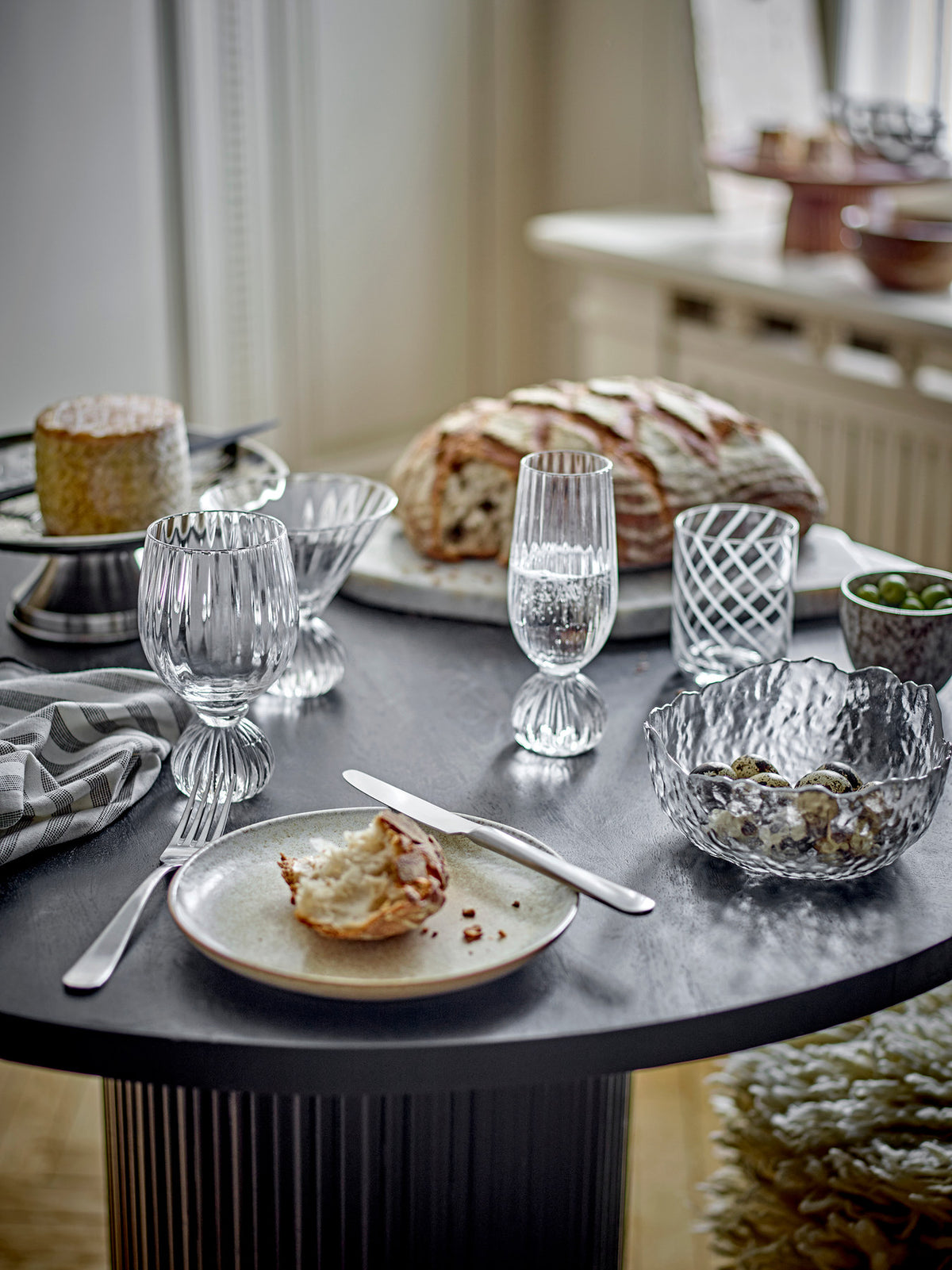 Taurin Weinglas, Klar, Glas in Klar präsentiert im Onlineshop von KAQTU Design AG. Universal Weingläser ist von Bloomingville