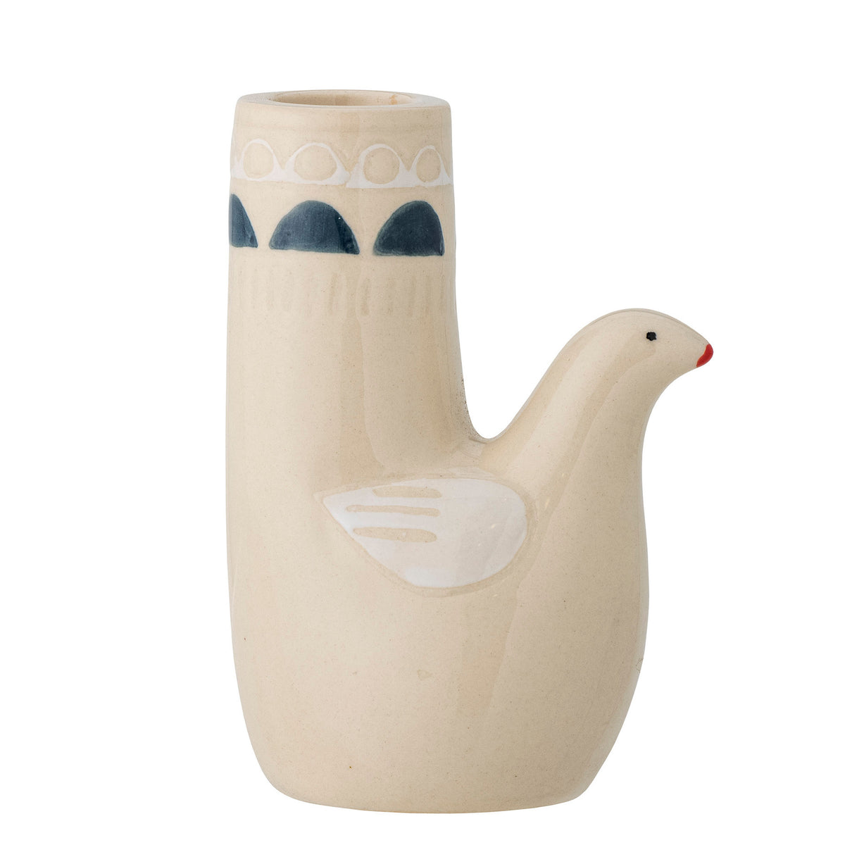 Trudy Kerzenhalter, Weiss, Steingut in Weiss präsentiert im Onlineshop von KAQTU Design AG. Kerzenständer ist von Bloomingville