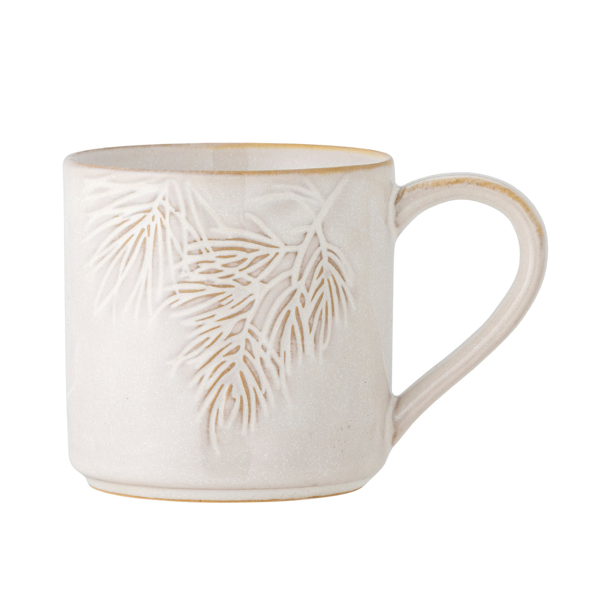 Winter Tasse, Natur, Steingut in Natur präsentiert im Onlineshop von KAQTU Design AG. Tasse ist von Bloomingville