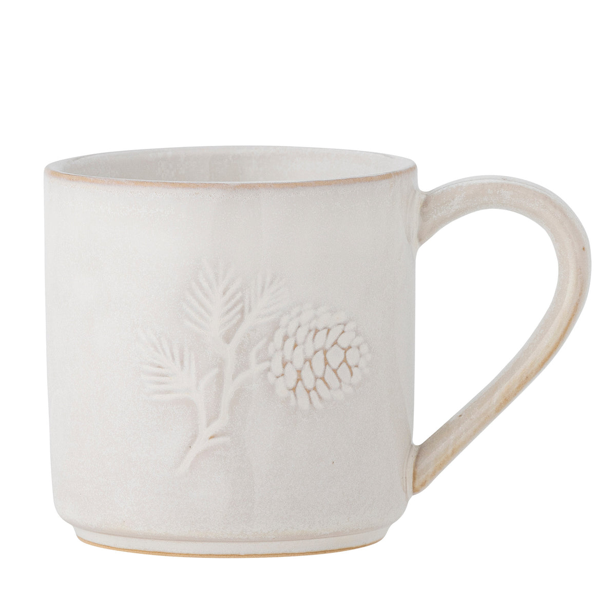 Winter Tasse, Natur, Steingut in Natur präsentiert im Onlineshop von KAQTU Design AG. Tasse ist von Bloomingville