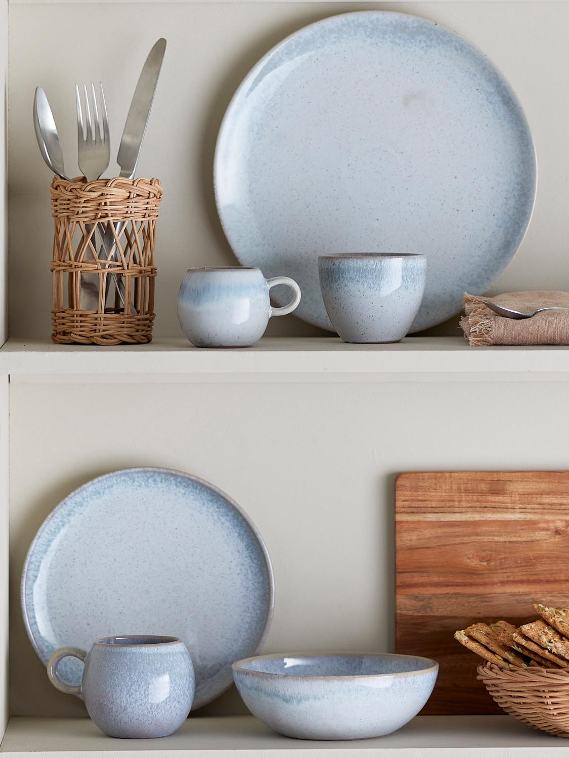 Paula Schale, Multipack, Blue, Steingut in Blue präsentiert im Onlineshop von KAQTU Design AG. Schale ist von Bloomingville