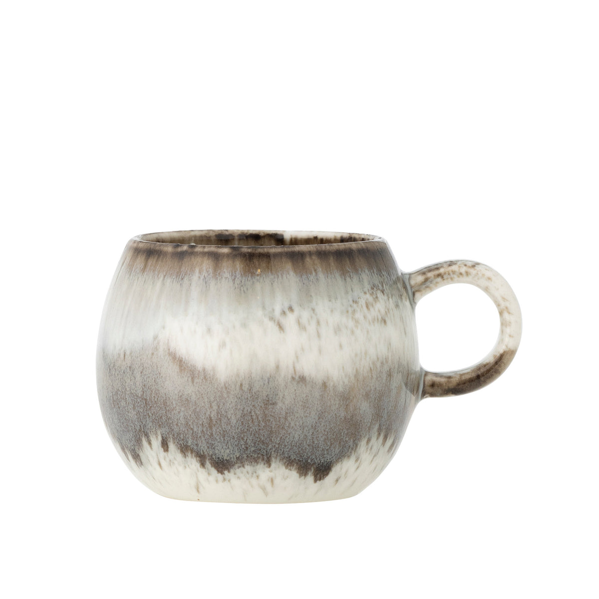 Paula Espressotasse, Grau, Steingut in Grau präsentiert im Onlineshop von KAQTU Design AG. Espressotassen ist von Bloomingville