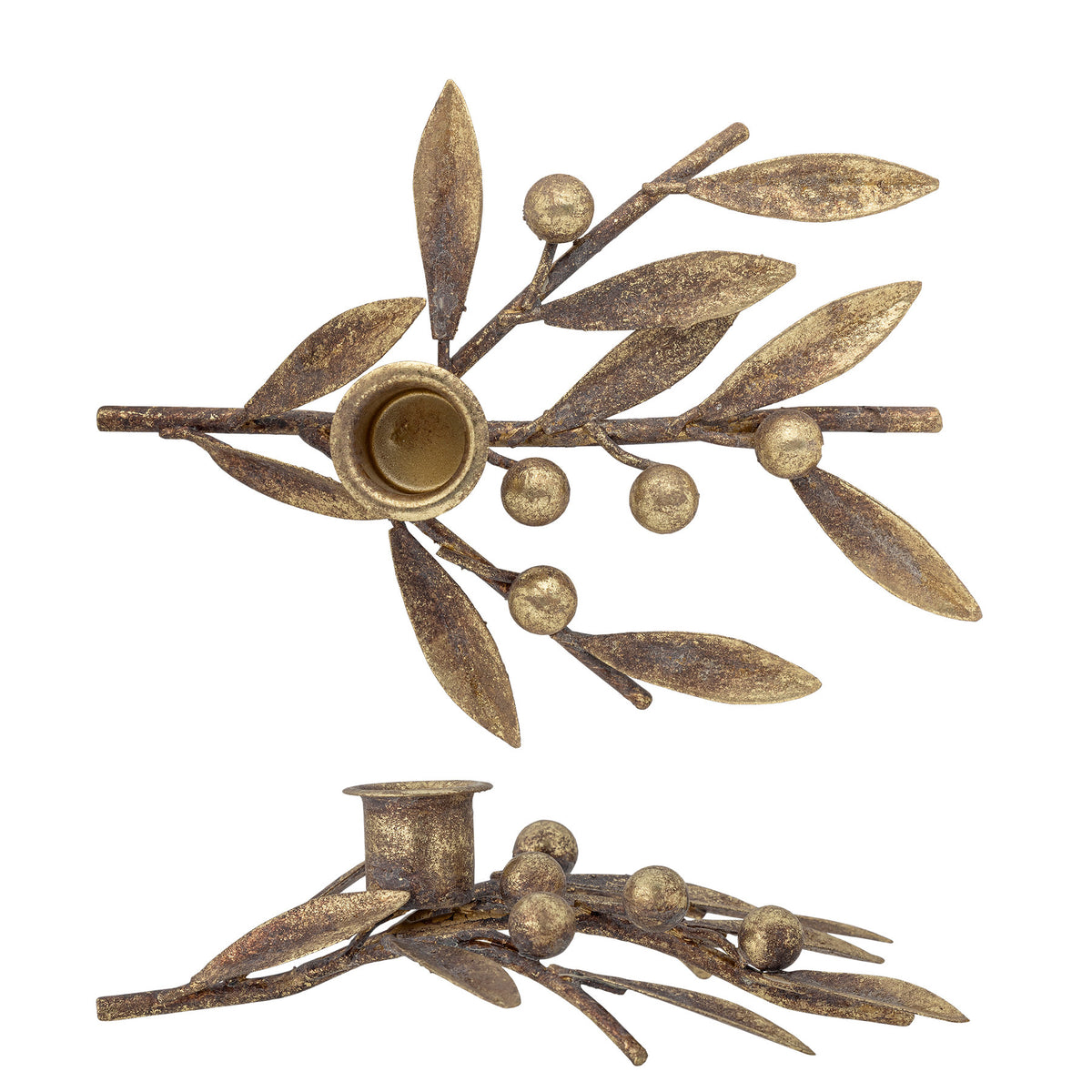 Mirabel Kerzenhalter, Gold, Metall in Gold präsentiert im Onlineshop von KAQTU Design AG. Kerzenständer ist von Bloomingville