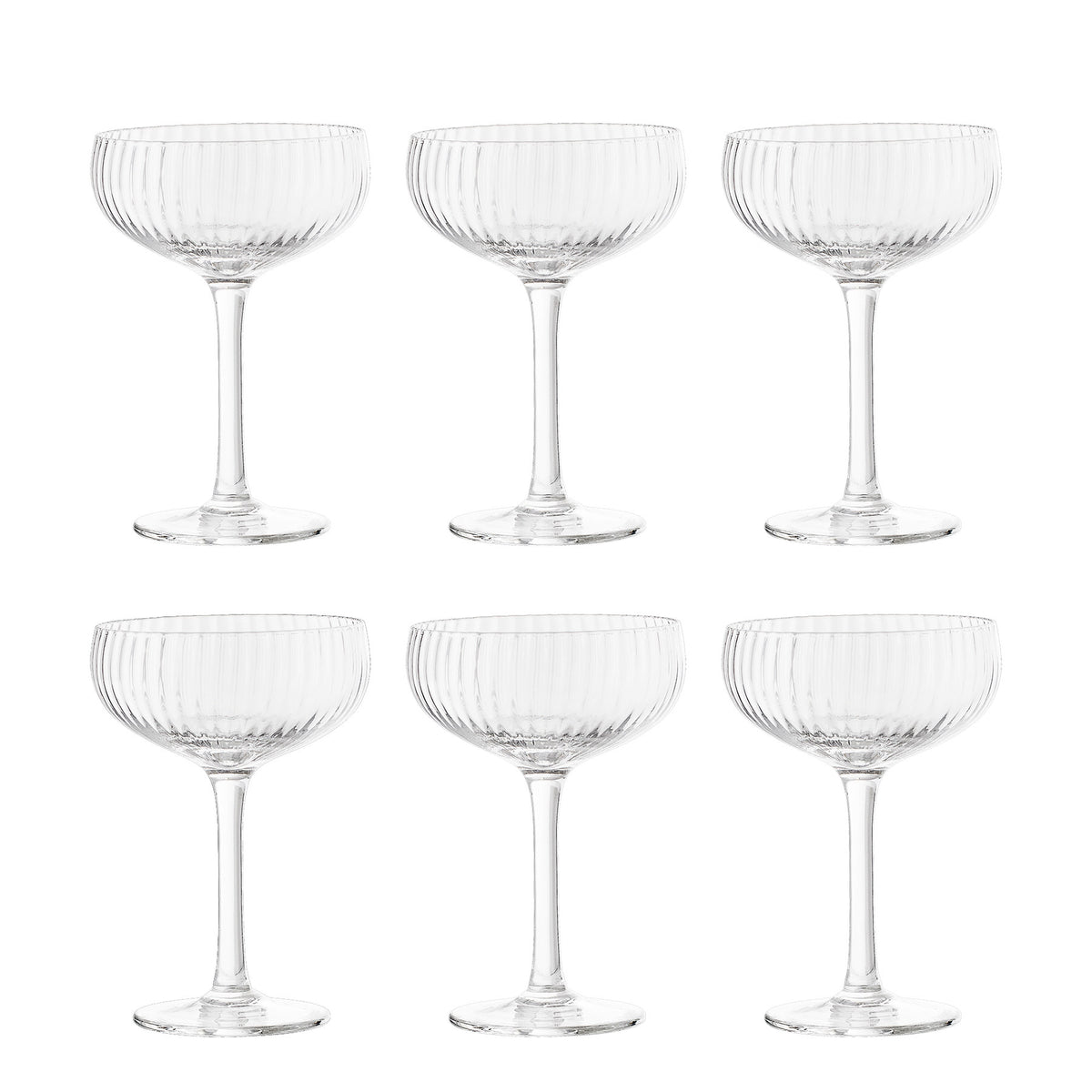 Astrid Champagnerglas, Multipack, Klar, Glas in Klar präsentiert im Onlineshop von KAQTU Design AG. Champagner Flutes ist von Bloomingville