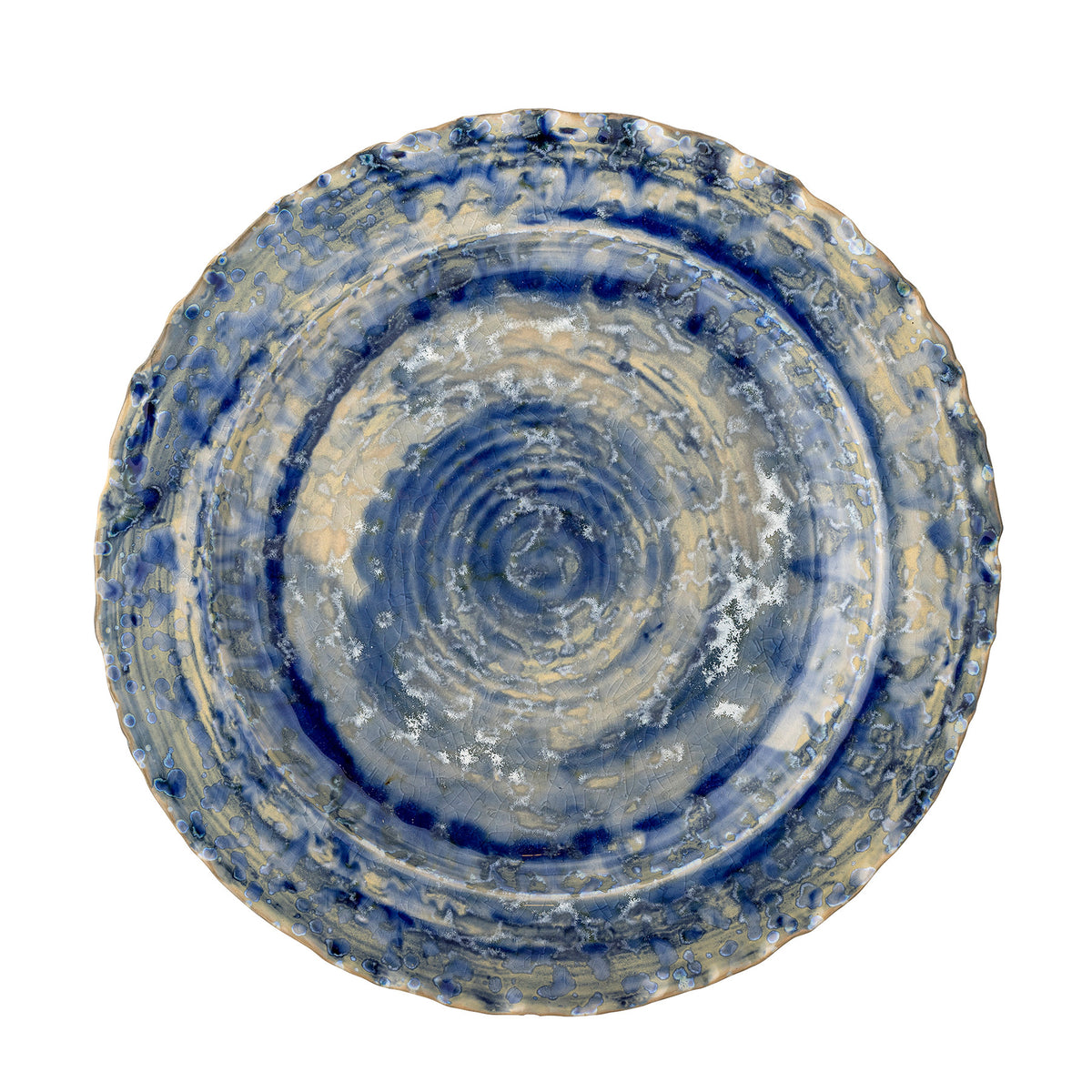 Rowan Servierplatte, Blue, Steingut in Blau präsentiert im Onlineshop von KAQTU Design AG. Servierplatten ist von Creative Collection