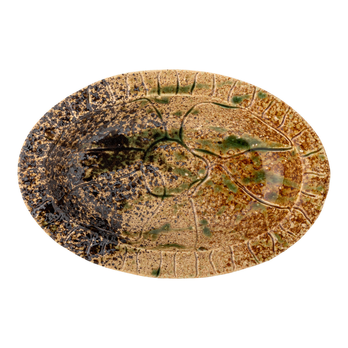 Larken Servierplatte, Schwarz, Steingut in Schwarz präsentiert im Onlineshop von KAQTU Design AG. Servierplatten ist von Creative Collection