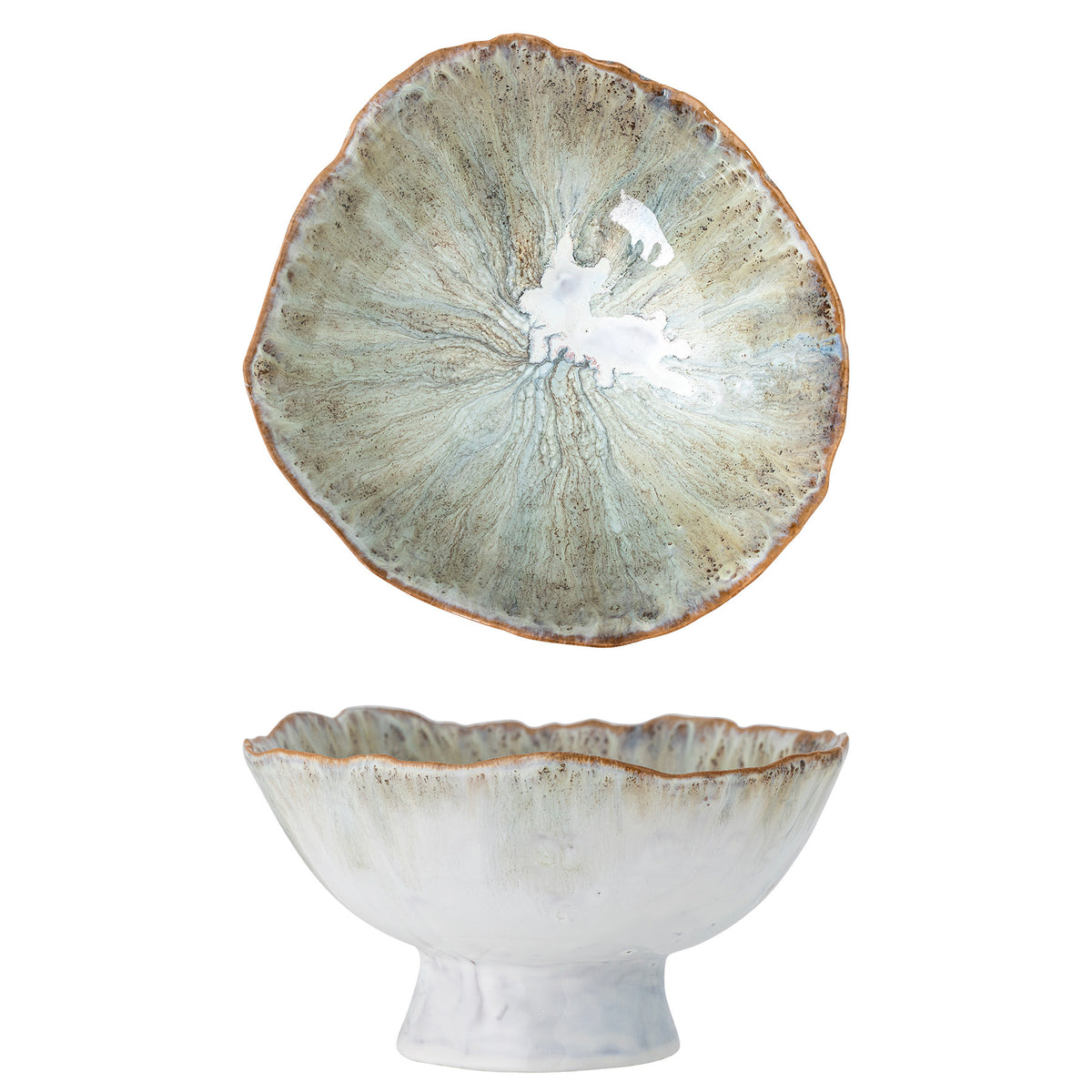 Joby Schale, Blue, Steingut in Blau präsentiert im Onlineshop von KAQTU Design AG. Schale ist von Bloomingville