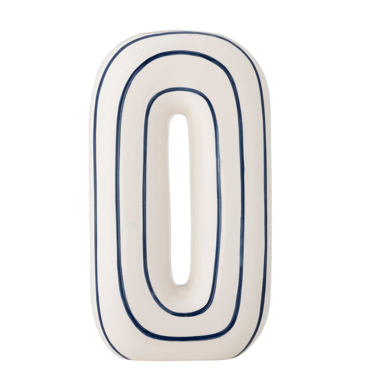 Mae Vase, Blau, Keramik in Blau präsentiert im Onlineshop von KAQTU Design AG. Vase ist von Bloomingville