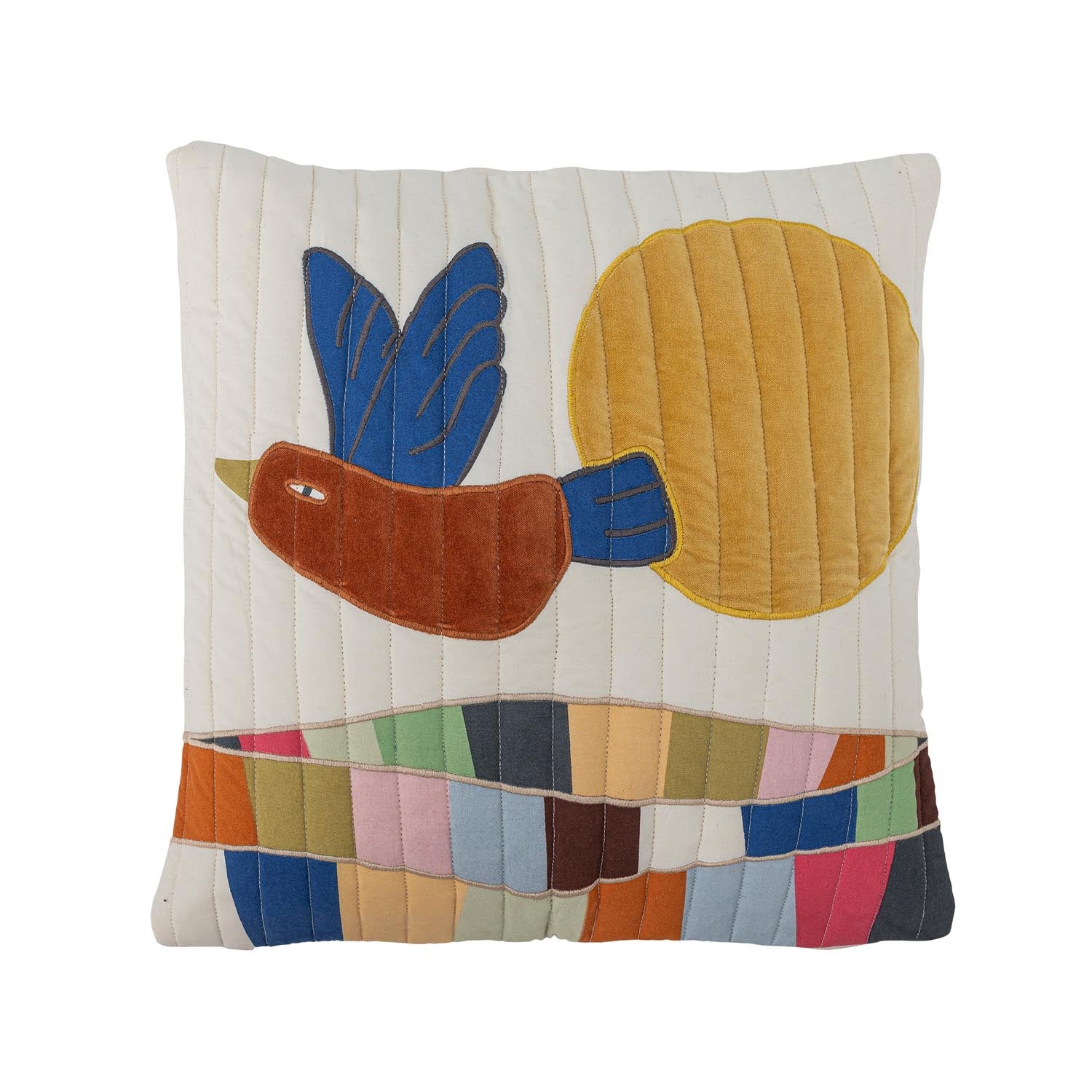 Colorine Kissen, Natur, Baumwolle in Natur präsentiert im Onlineshop von KAQTU Design AG. Kissen ist von Bloomingville Mini