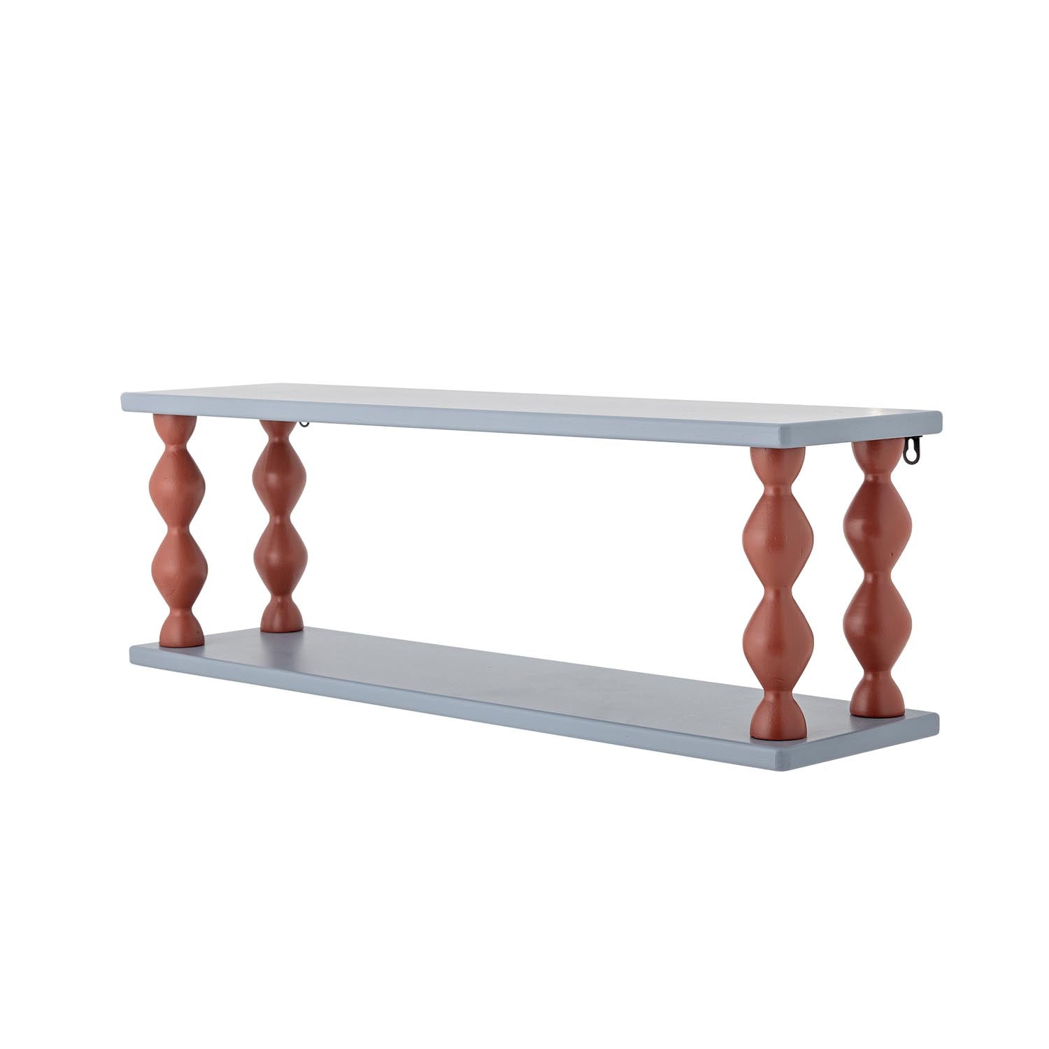 Gestalten Sie das Kinderzimmer mit dem Bibiola Regal von Bloomingville Mini. Das blaue MDF-Regal vereint Funktionalität und verspieltes Design.