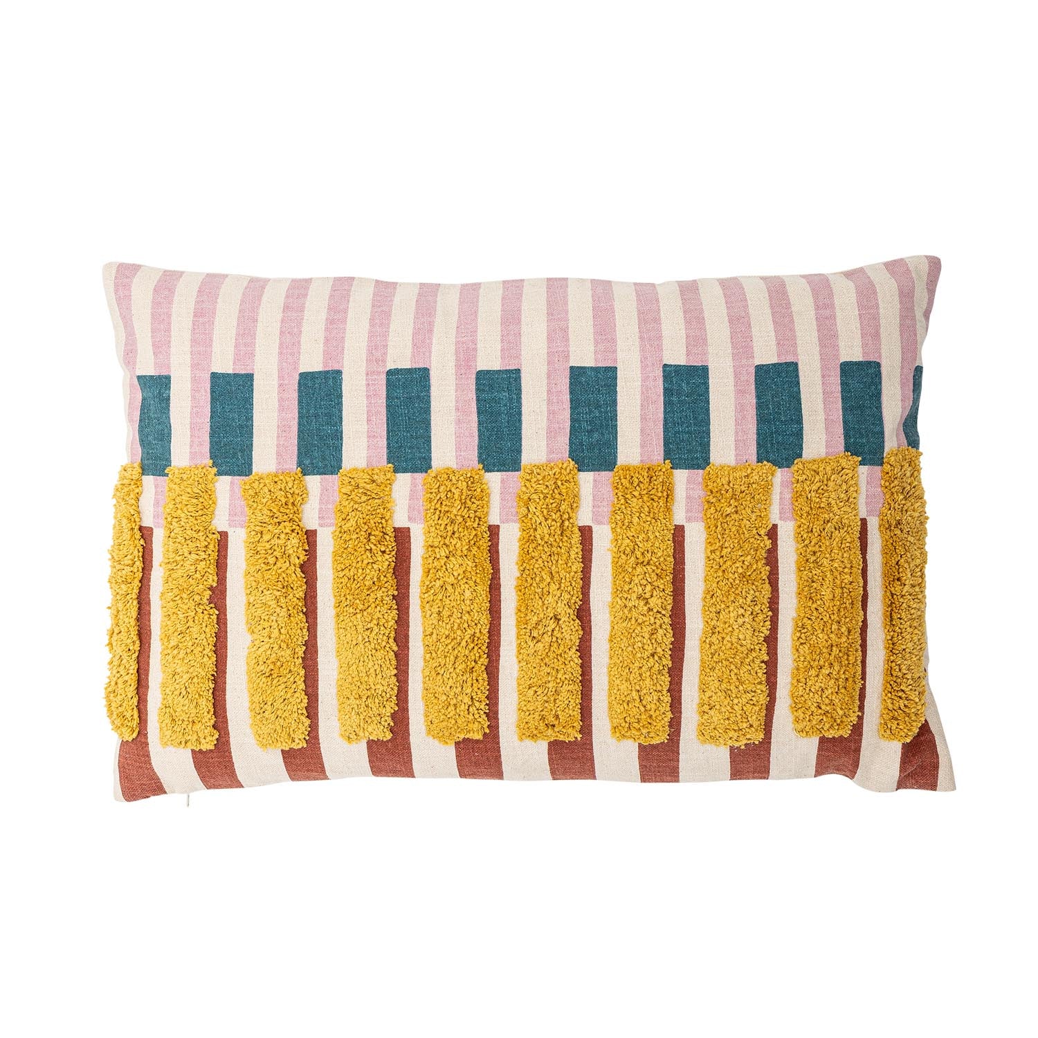 Lane Kissen, Rose, Baumwolle in Rose präsentiert im Onlineshop von KAQTU Design AG. Kissen ist von Bloomingville