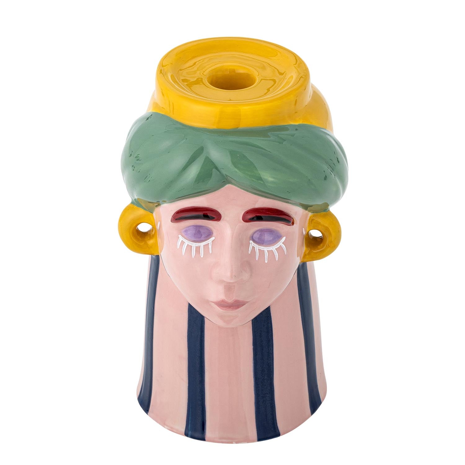 Die Miss Jody Vase von Bloomingville vereint skulpturales Design und Funktionalität. Aus hochwertigem Steingut, handgefertigt und in sanftem Rosa, ist sie ein stilvolles Deko-Highlight.