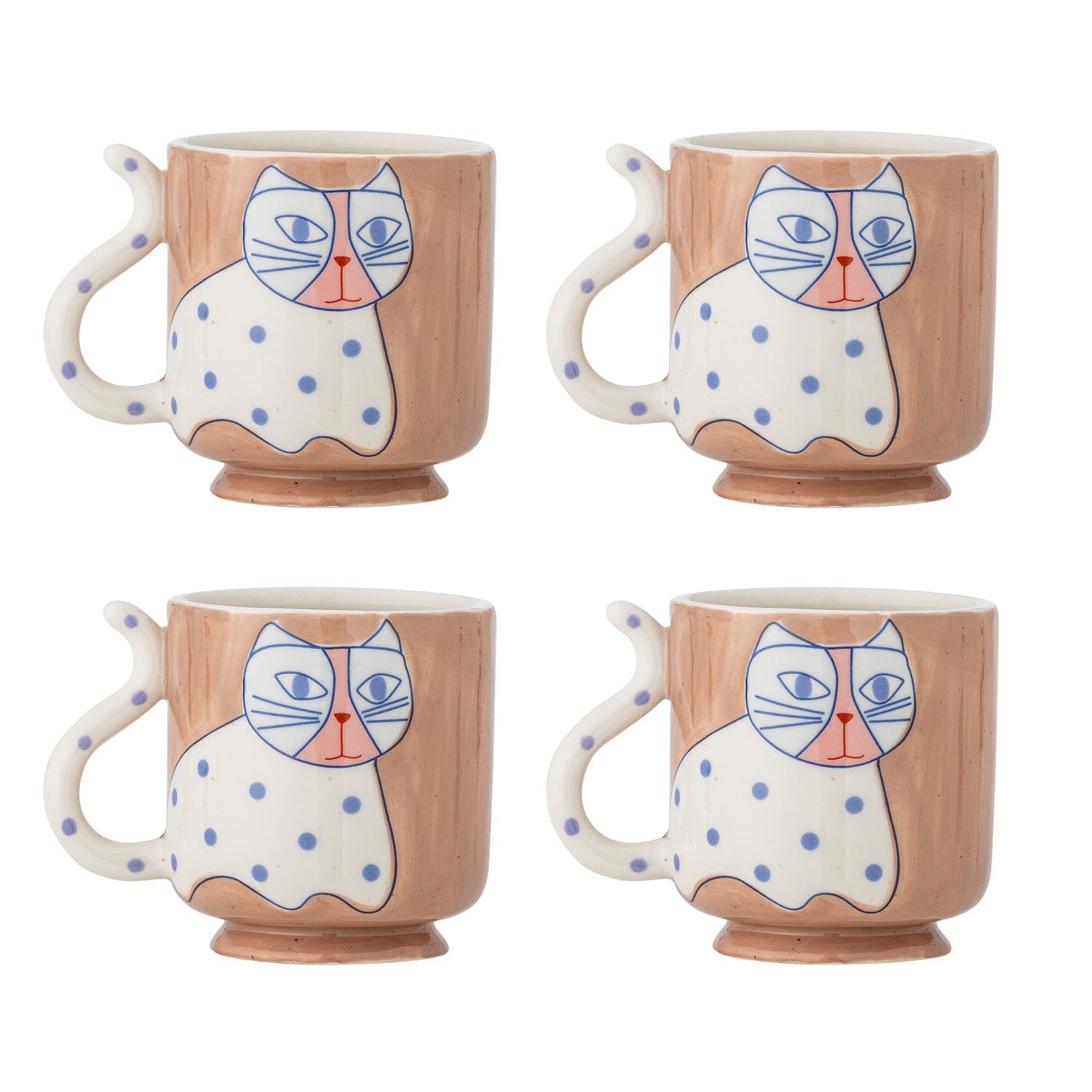 Missy Becher, Braun, Steingut in Braun präsentiert im Onlineshop von KAQTU Design AG. Tasse ist von Bloomingville