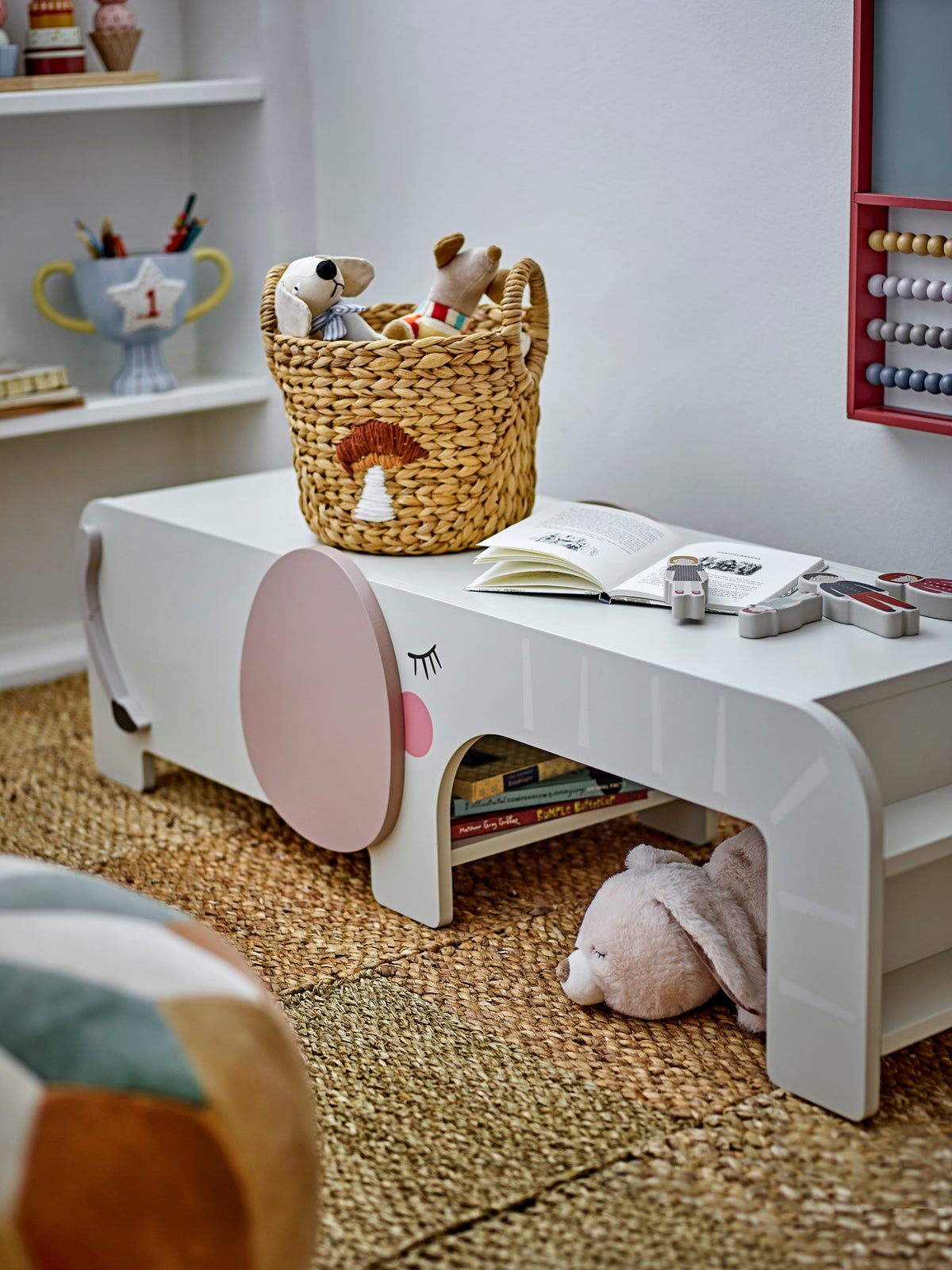 Ferdinand Bank, Grau, FSC®100%, MDF in Grau präsentiert im Onlineshop von KAQTU Design AG. Sitzbank ist von Bloomingville Mini