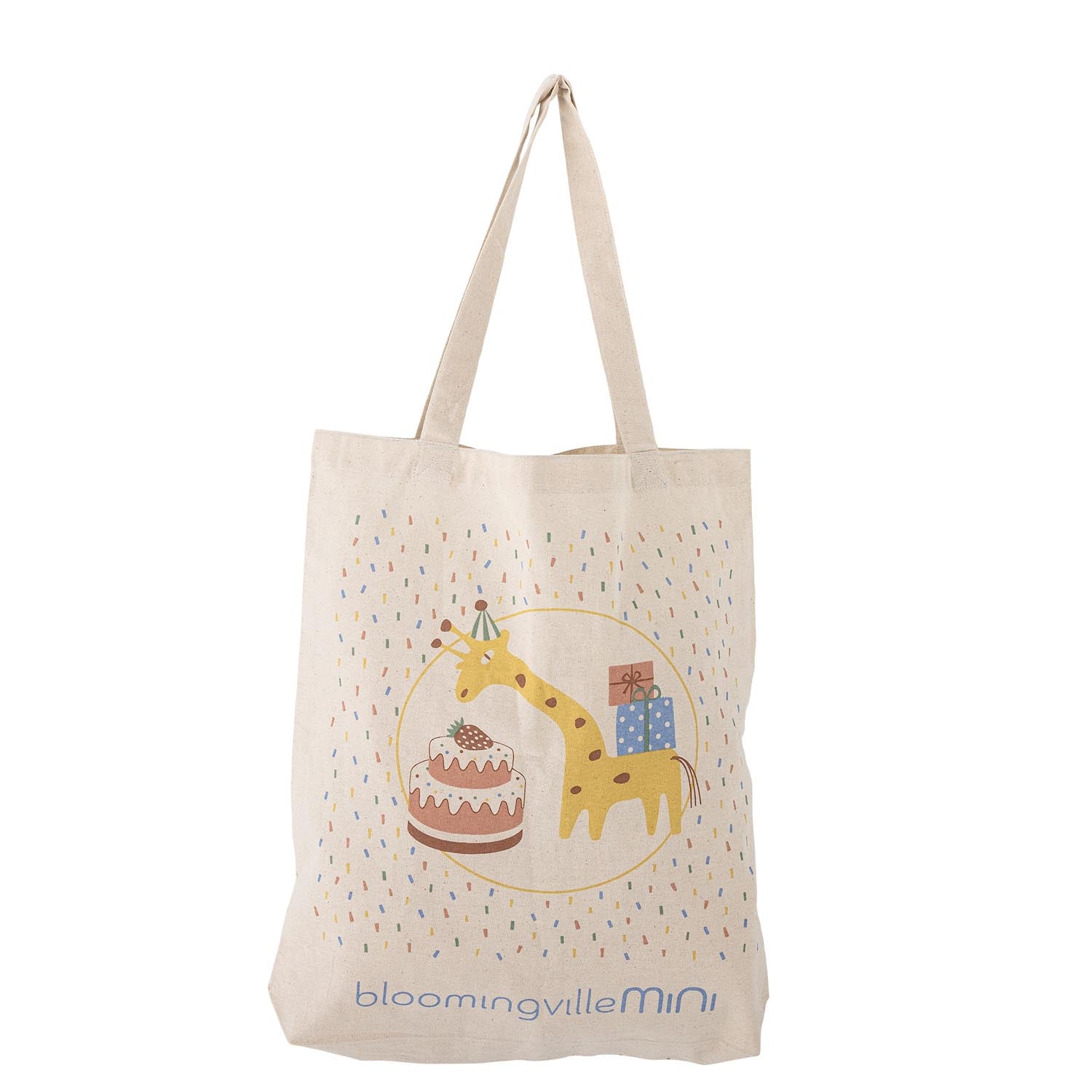 Celebrate Tragetasche, Blau, Baumwolle in Blau präsentiert im Onlineshop von KAQTU Design AG. Tasche ist von Bloomingville Mini