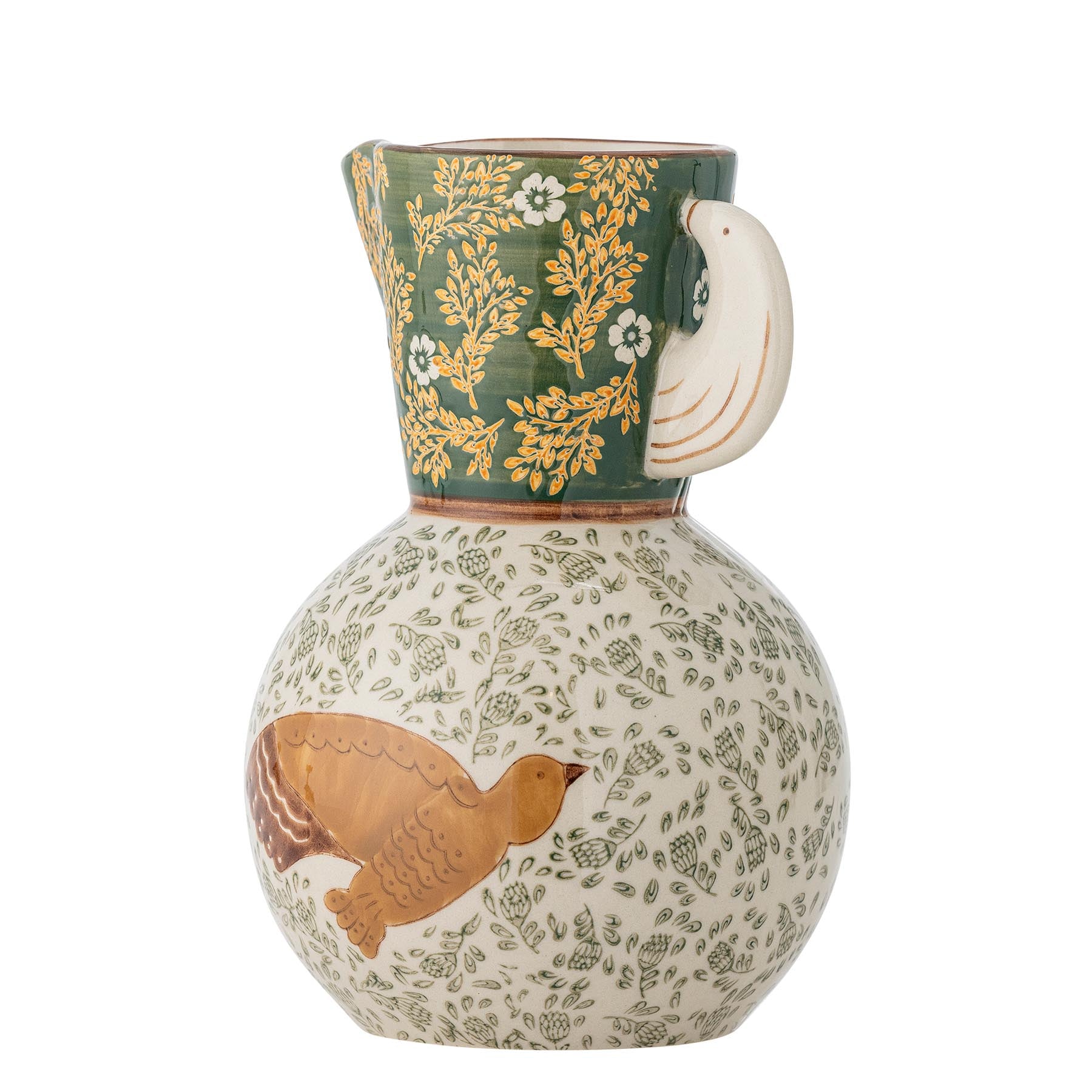 Hezha Krug, Grün, Steingut in Green präsentiert im Onlineshop von KAQTU Design AG. Kanne ist von Bloomingville