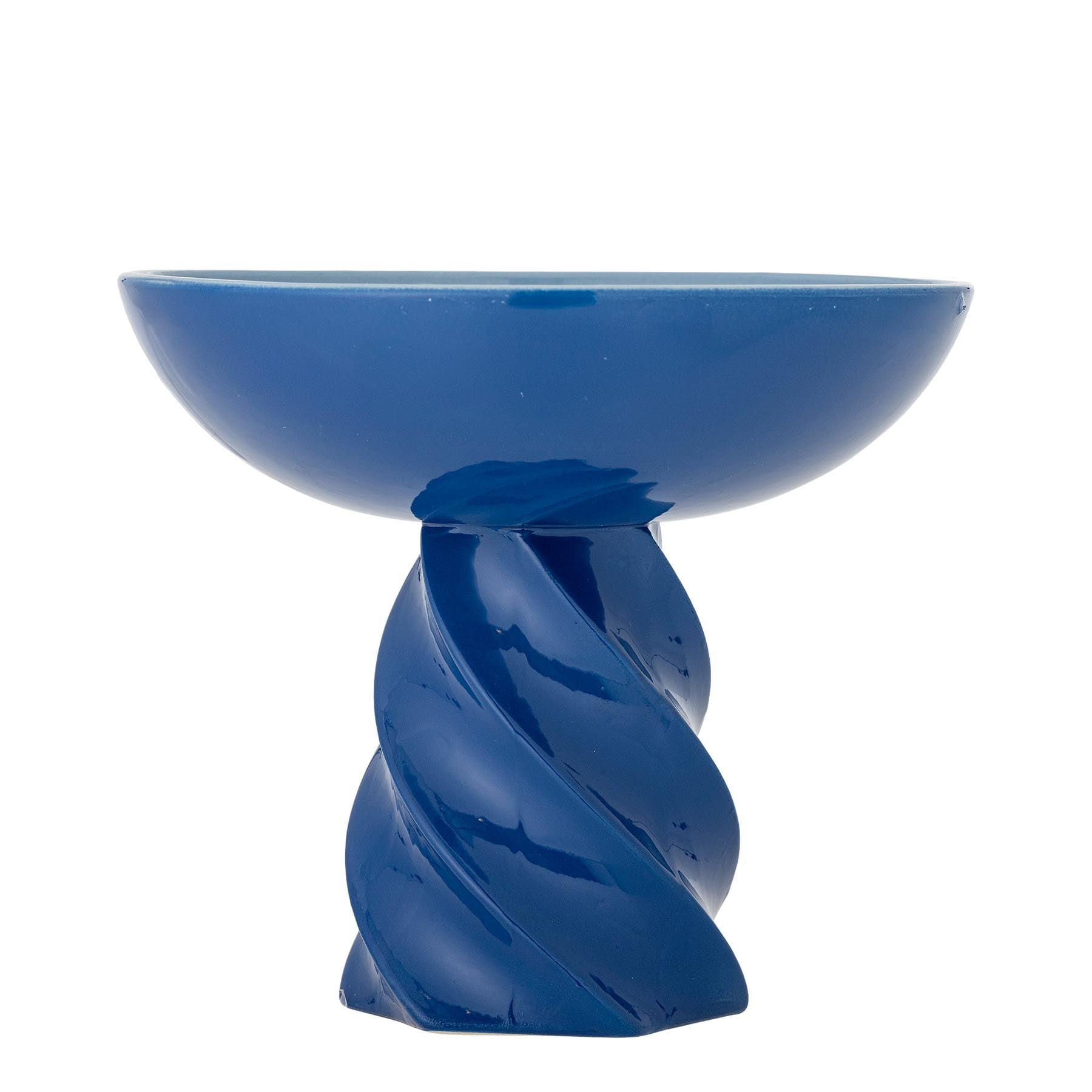 Riley Sockelschale, Blau, Steingut in Blue präsentiert im Onlineshop von KAQTU Design AG. Schale ist von Bloomingville