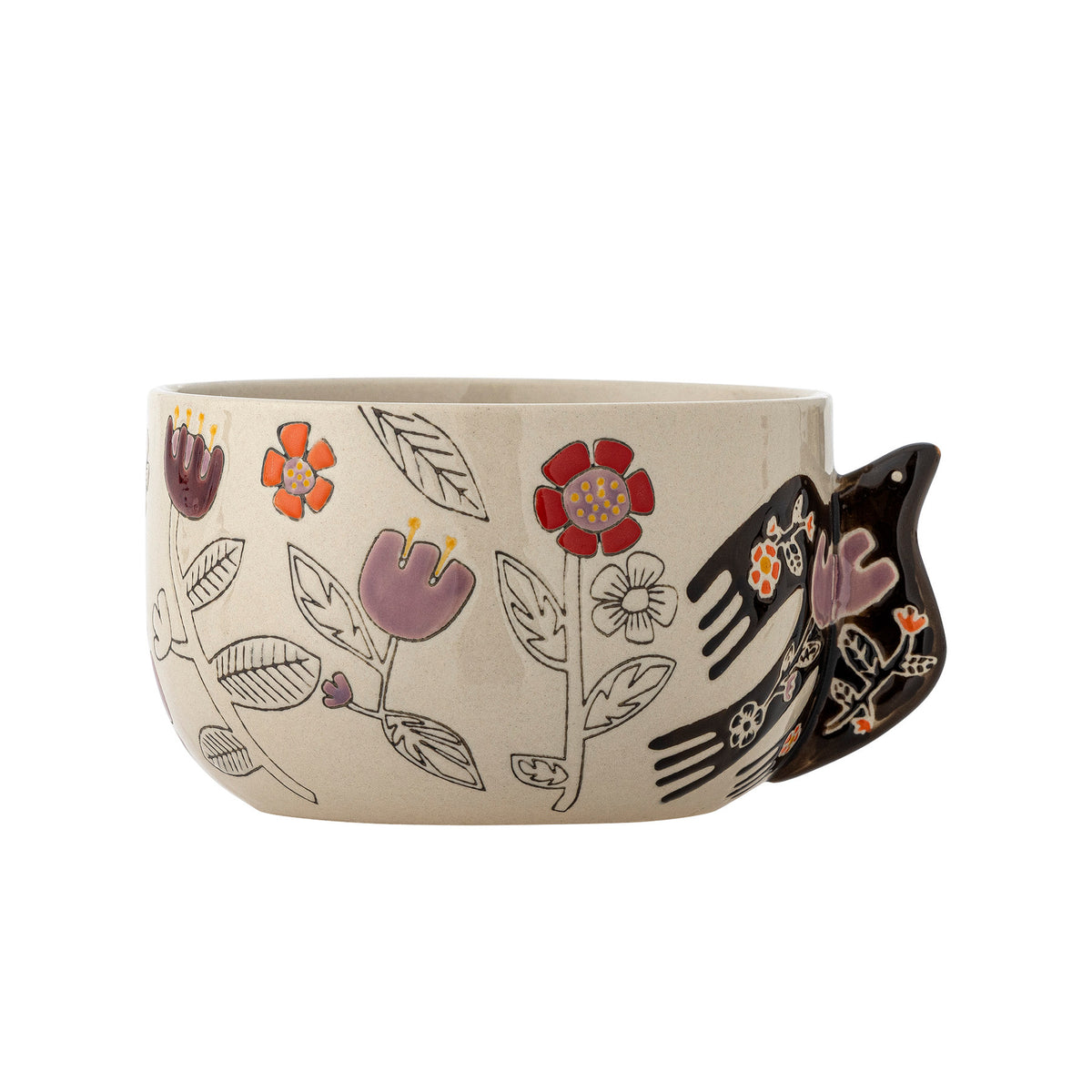 Vivielle Schale, Bunt, Steingut in Multi präsentiert im Onlineshop von KAQTU Design AG. Schale ist von Bloomingville