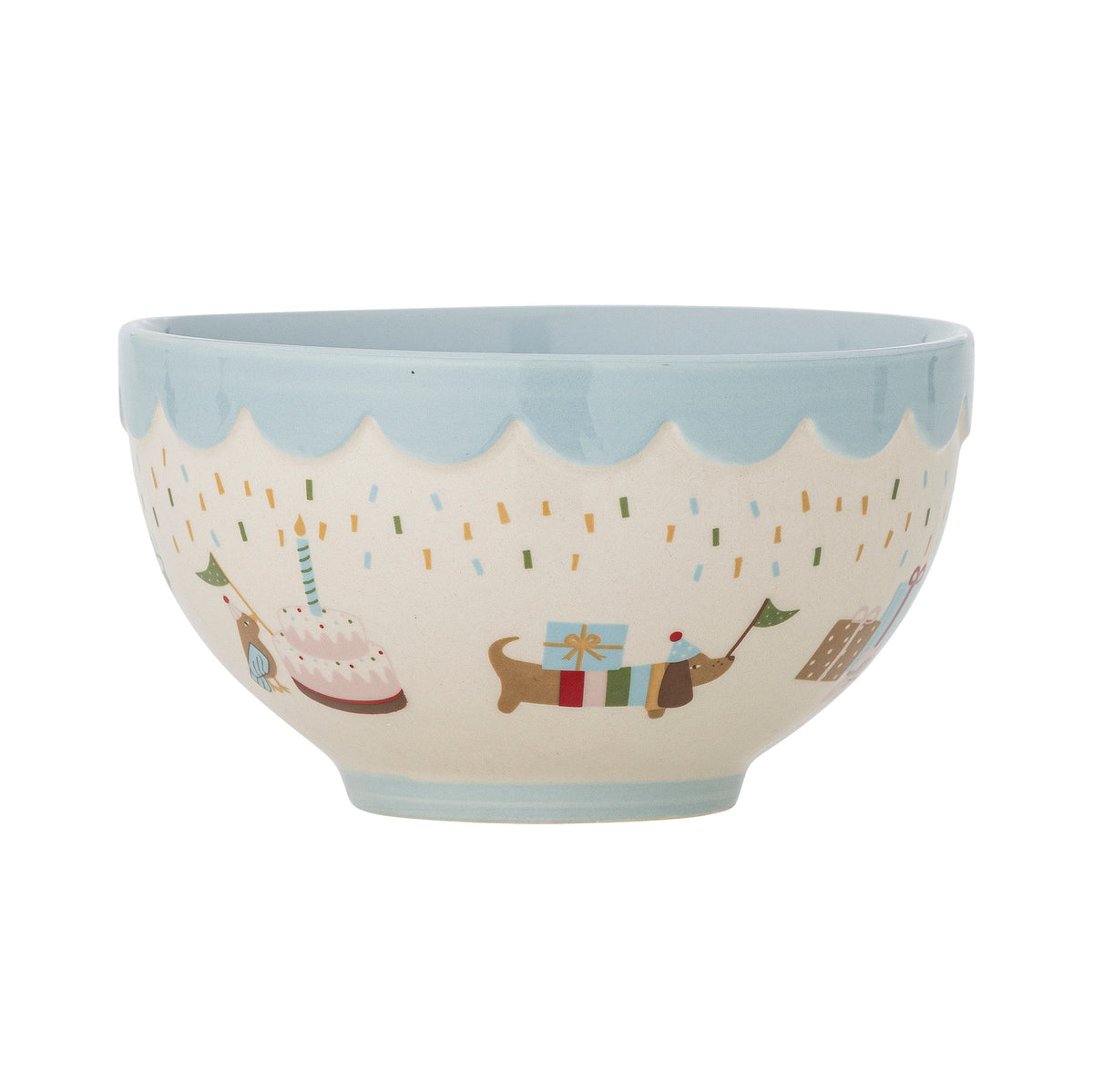 Celebrate Schale, Blau, Steingut in Blau präsentiert im Onlineshop von KAQTU Design AG. Schale ist von Bloomingville Mini