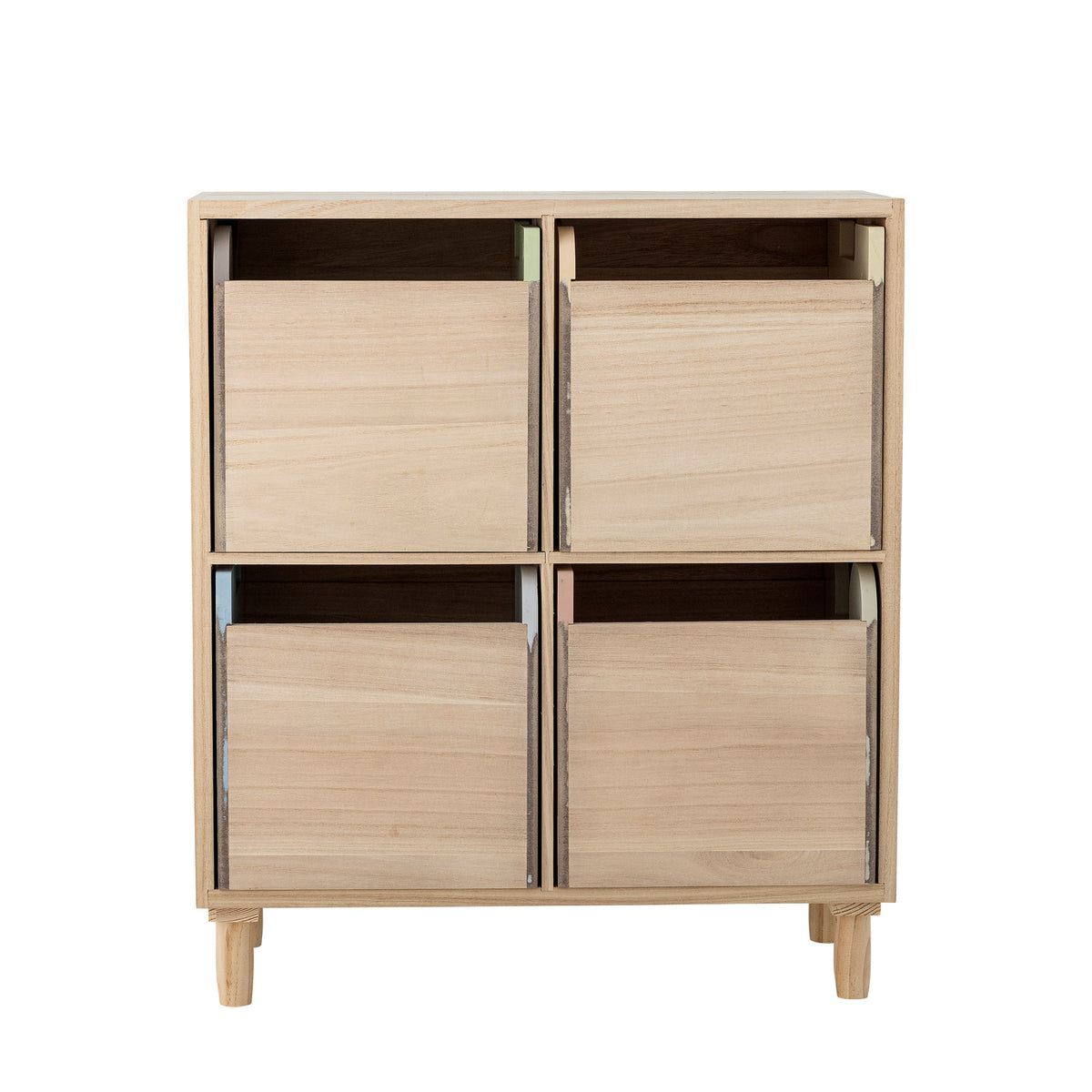 Calle Bücherregal mit Schubladen, Bunt, Paulownia in Multi präsentiert im Onlineshop von KAQTU Design AG. Bücherregal ist von Bloomingville Mini