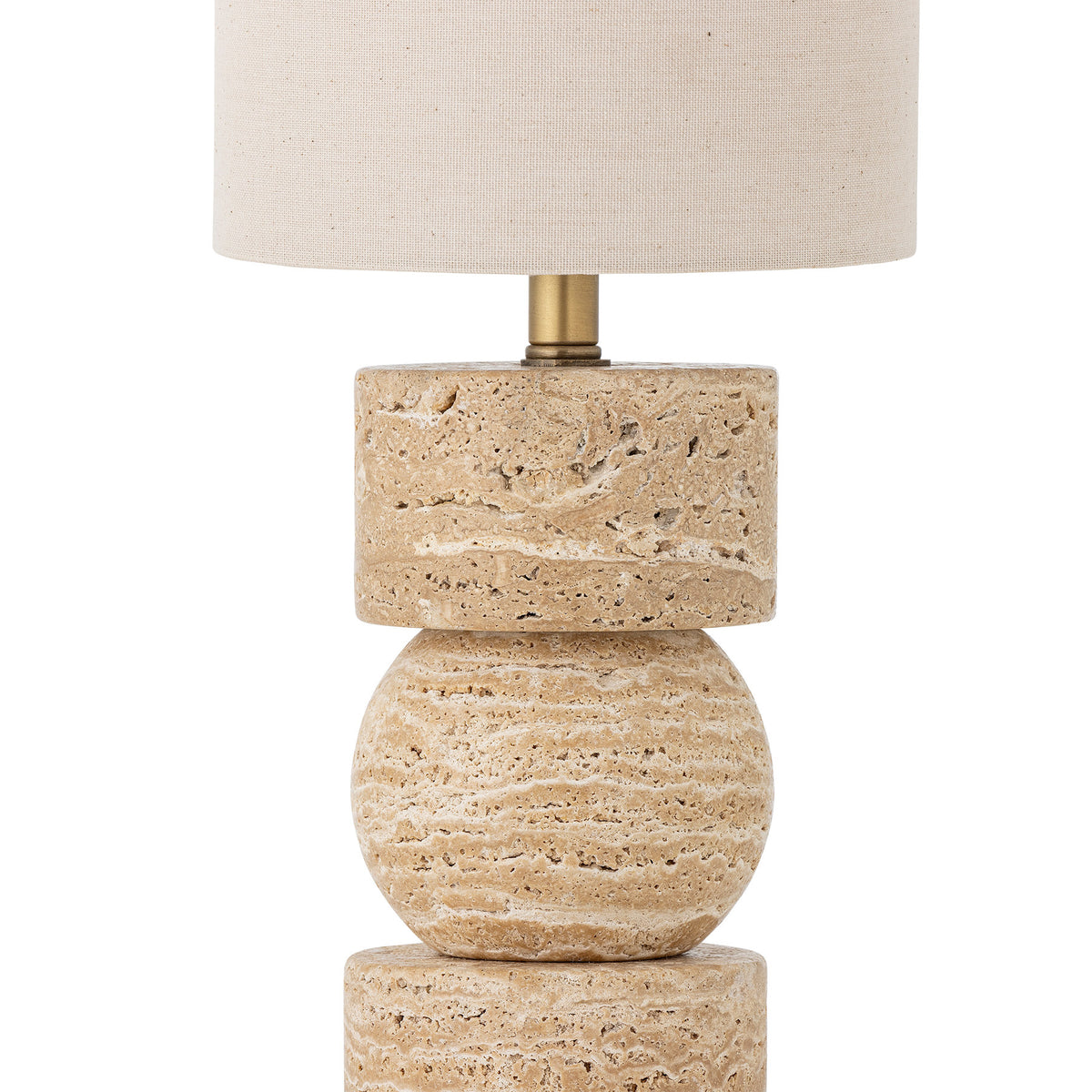 Marci Tischlampe, Natur, Travertin in Nature präsentiert im Onlineshop von KAQTU Design AG. Tischleuchte ist von Bloomingville