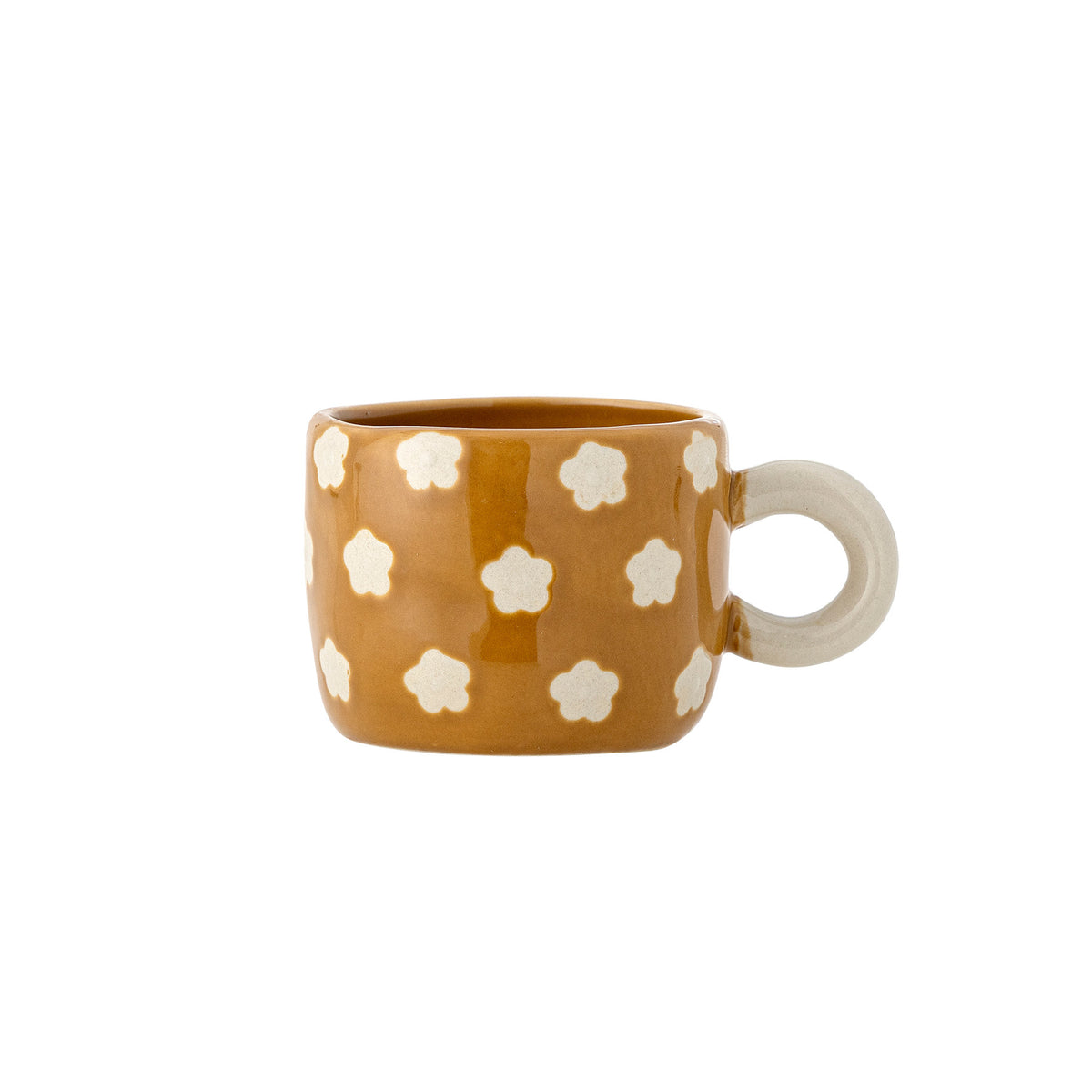 Nini Tasse, Braun, Steingut in Brown präsentiert im Onlineshop von KAQTU Design AG. Tasse ist von Bloomingville