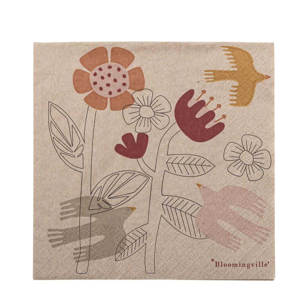 Vivielle Serviette, Natur, FSC®Recycled, Paper in Nature präsentiert im Onlineshop von KAQTU Design AG. Servietten ist von Bloomingville