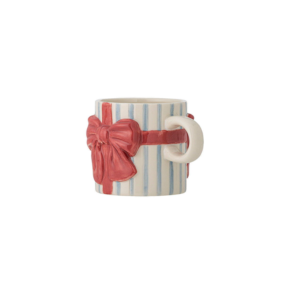 Bowie Becher, Blau, Steingut in Blue präsentiert im Onlineshop von KAQTU Design AG. Tasse ist von Bloomingville
