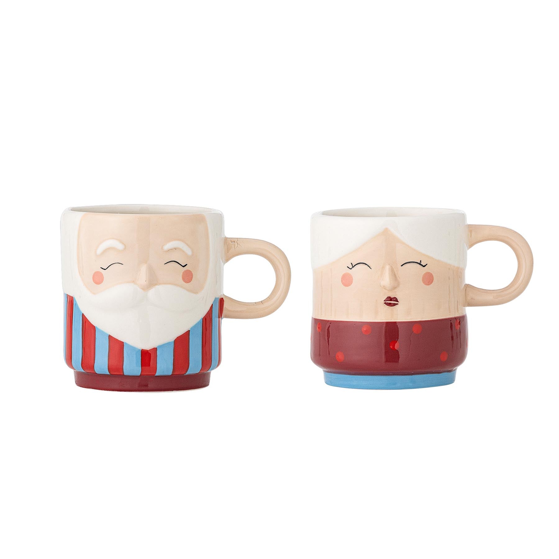 Granny Tasse, Rot, Steingut in Red präsentiert im Onlineshop von KAQTU Design AG. Tasse ist von Bloomingville