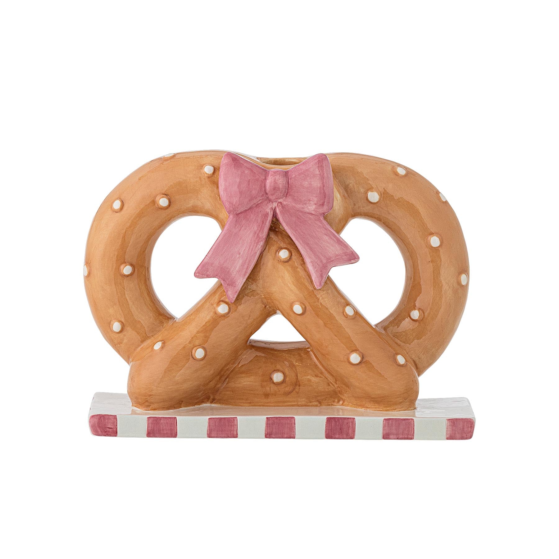 Pretzie Kerzenhalter, Braun, Keramik in Brown präsentiert im Onlineshop von KAQTU Design AG. Kerzenständer ist von Bloomingville