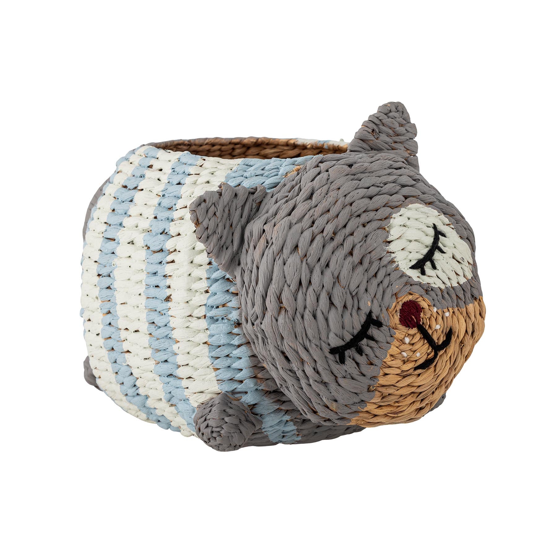 Mille Korb, Bunt, Wasserhyazinthe in Multi präsentiert im Onlineshop von KAQTU Design AG. Aufbewahrungskorb ist von Bloomingville Mini