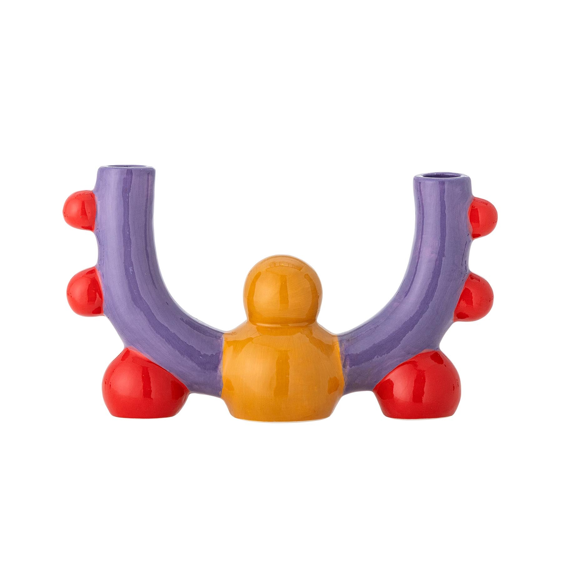Edivia Kerzenhalter, Bunt, Steingut in Multi präsentiert im Onlineshop von KAQTU Design AG. Kerzenständer ist von Bloomingville