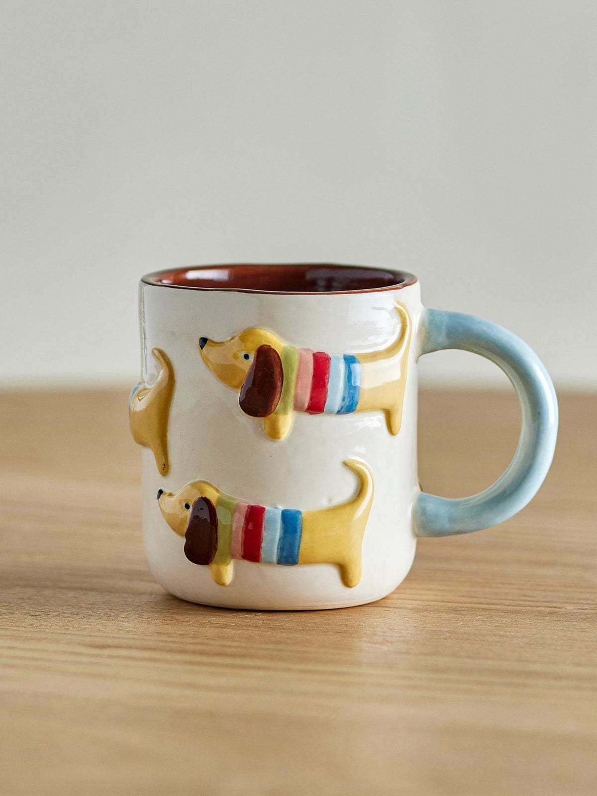 Charlie Tasse, Bunt, Steingut in Multi präsentiert im Onlineshop von KAQTU Design AG. Tasse ist von Bloomingville Mini