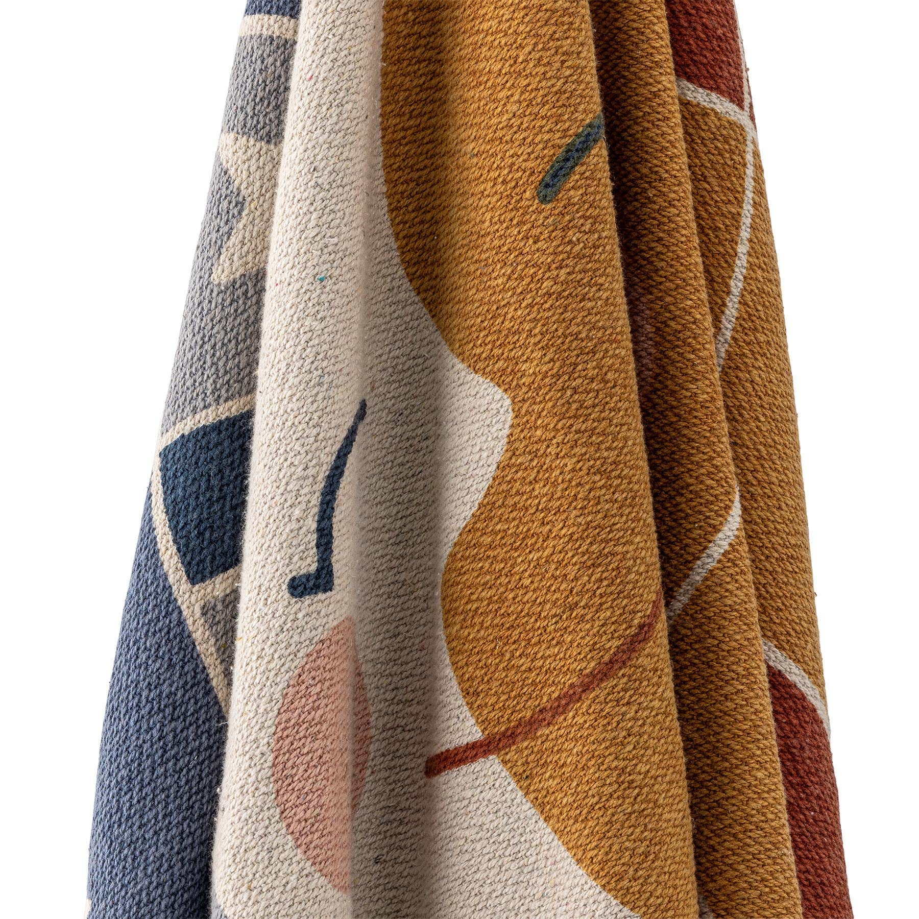 Sun Decke, Bunt, Recycelte Baumwolle in Multi präsentiert im Onlineshop von KAQTU Design AG. Bettüberwurf ist von Bloomingville Mini