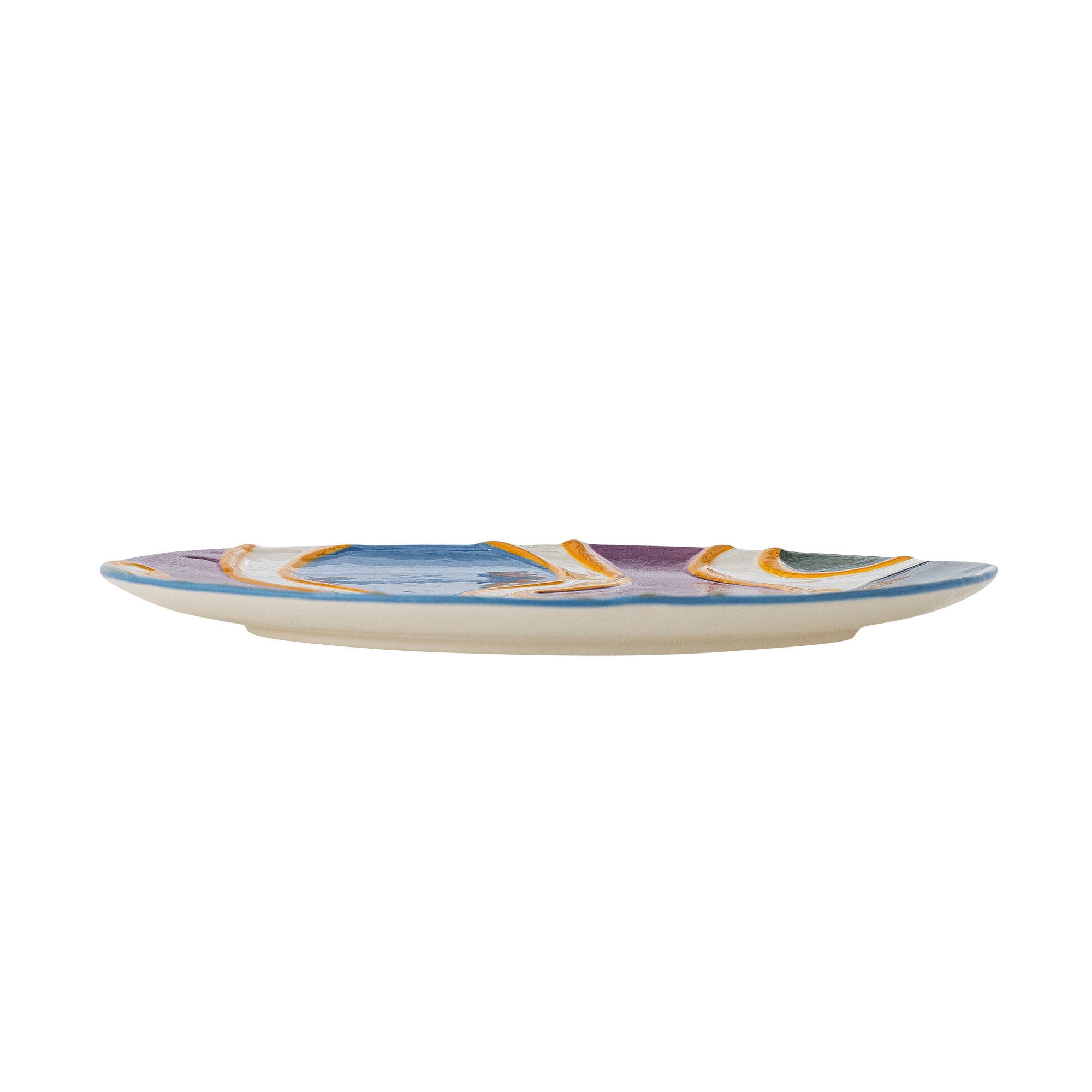 Salacia Teller, Bunt, Steingut in Multi präsentiert im Onlineshop von KAQTU Design AG. Teller ist von Bloomingville