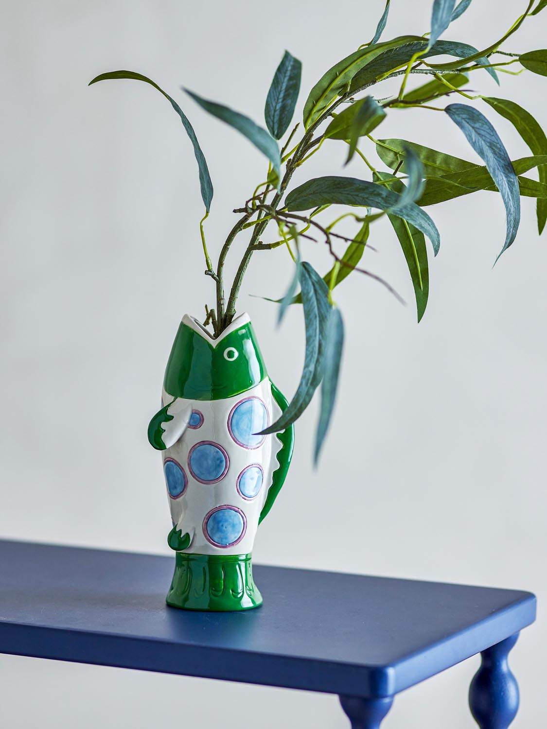 Irving Vase, Bunt, Steingut in Multi präsentiert im Onlineshop von KAQTU Design AG. Vase ist von Bloomingville