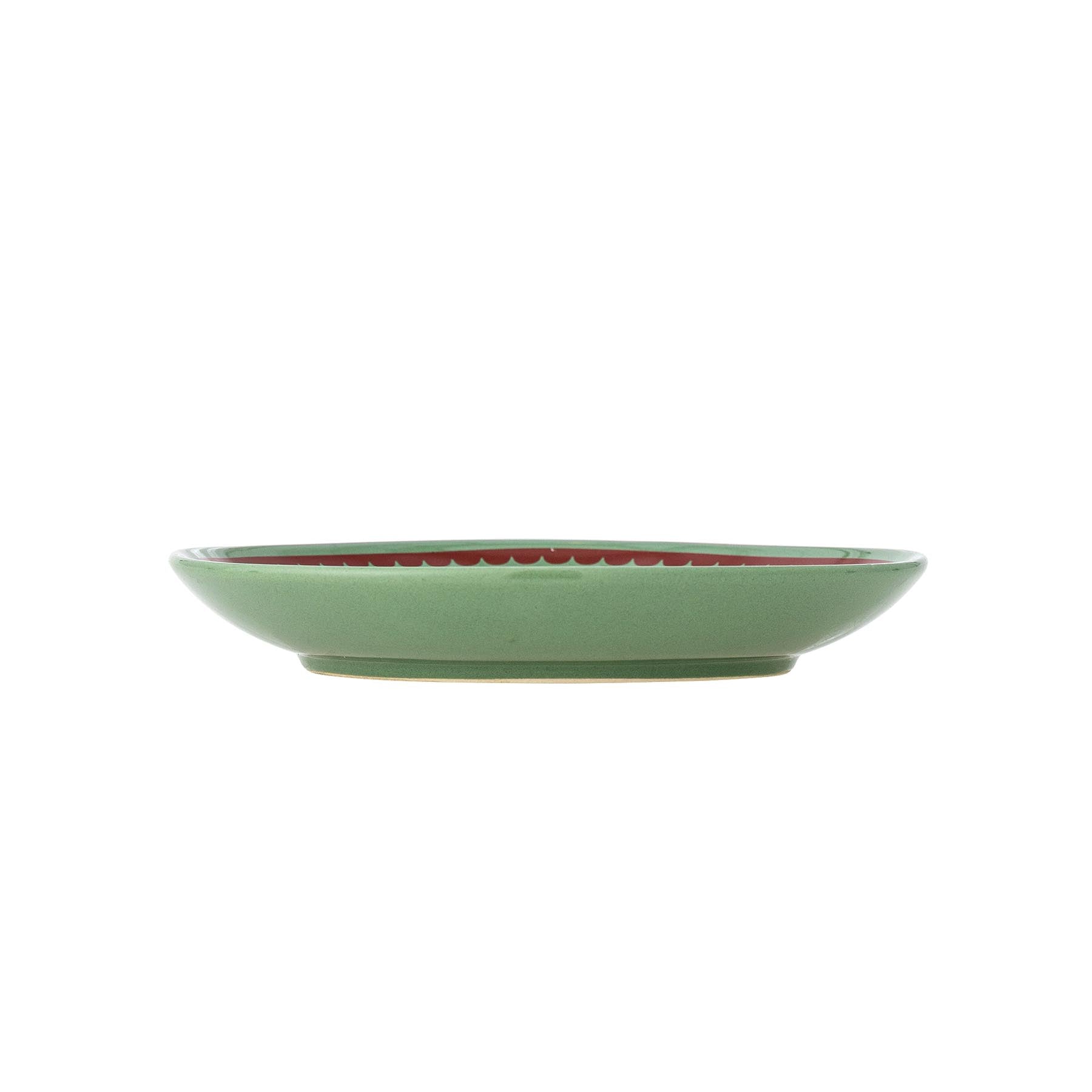 Peo Teller, Grün, Steingut in Green präsentiert im Onlineshop von KAQTU Design AG. Teller ist von Bloomingville